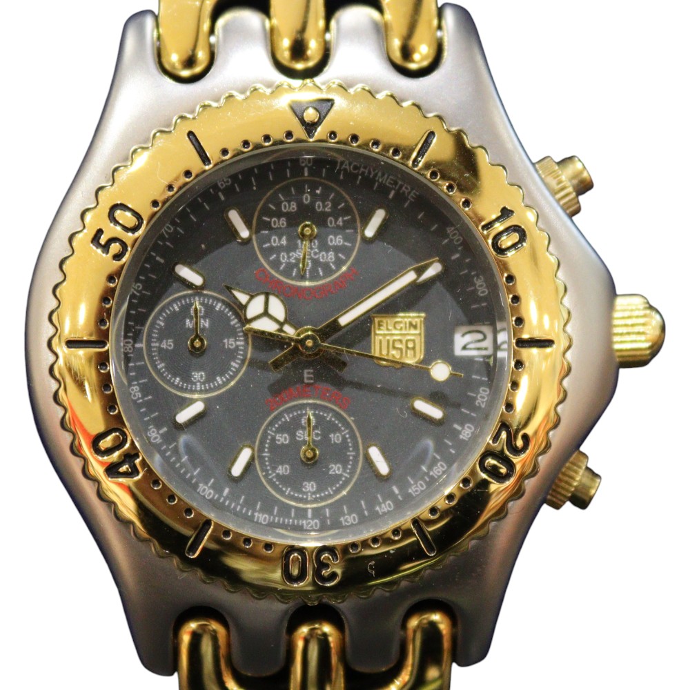 楽天市場】エルジン腕時計 ELGIN FK1059S-W 白文字盤/200M防水/クロノ