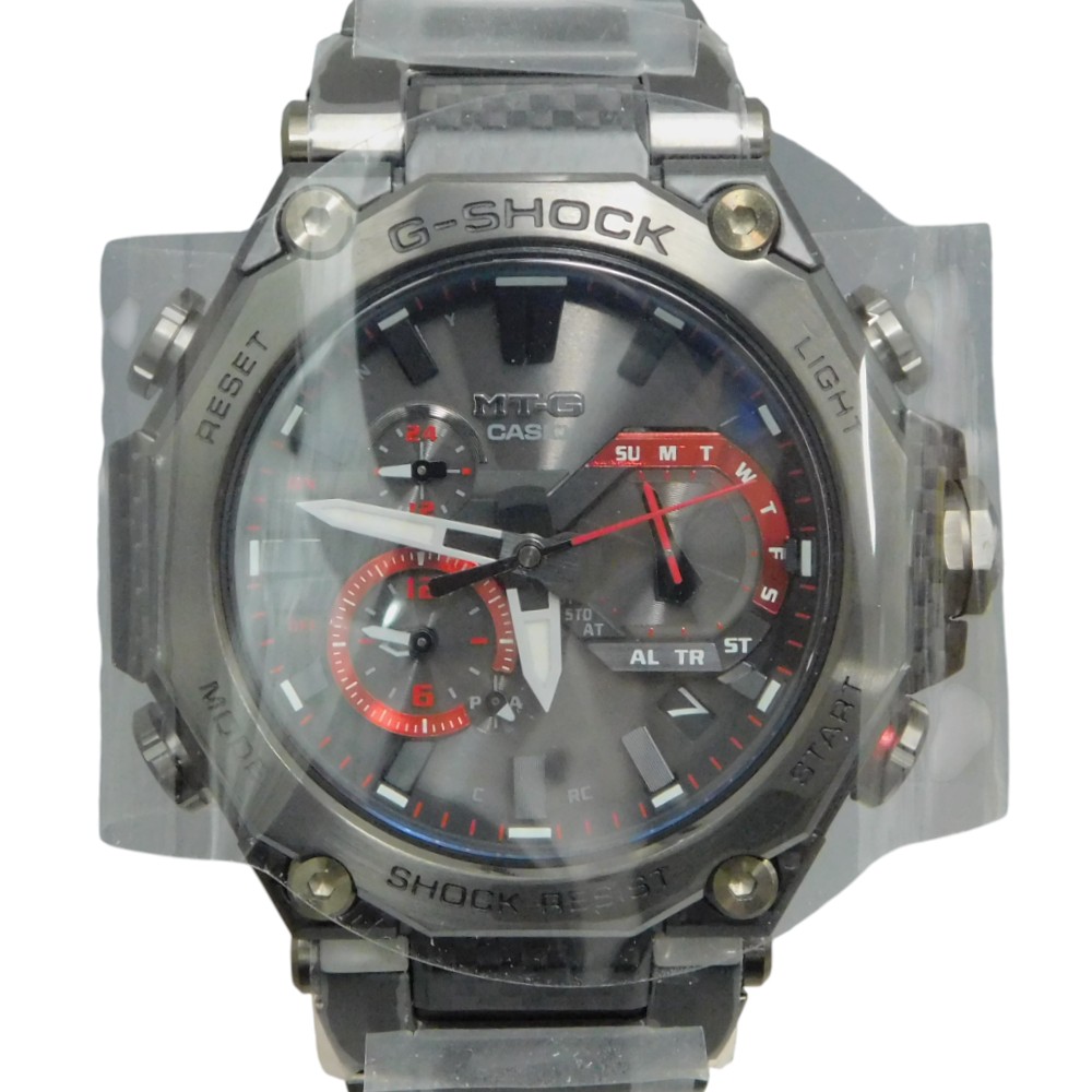 CASIO　カシオ　G-SHOCK ジーショック　MTG-B2000YBD-1AJF　タフソーラー（ソーラー充電システム）　　アナログ　無垢バンド　20気圧防水　Bluetooth対応　ブラック　メンズ　腕時計【中古】 新居浜店