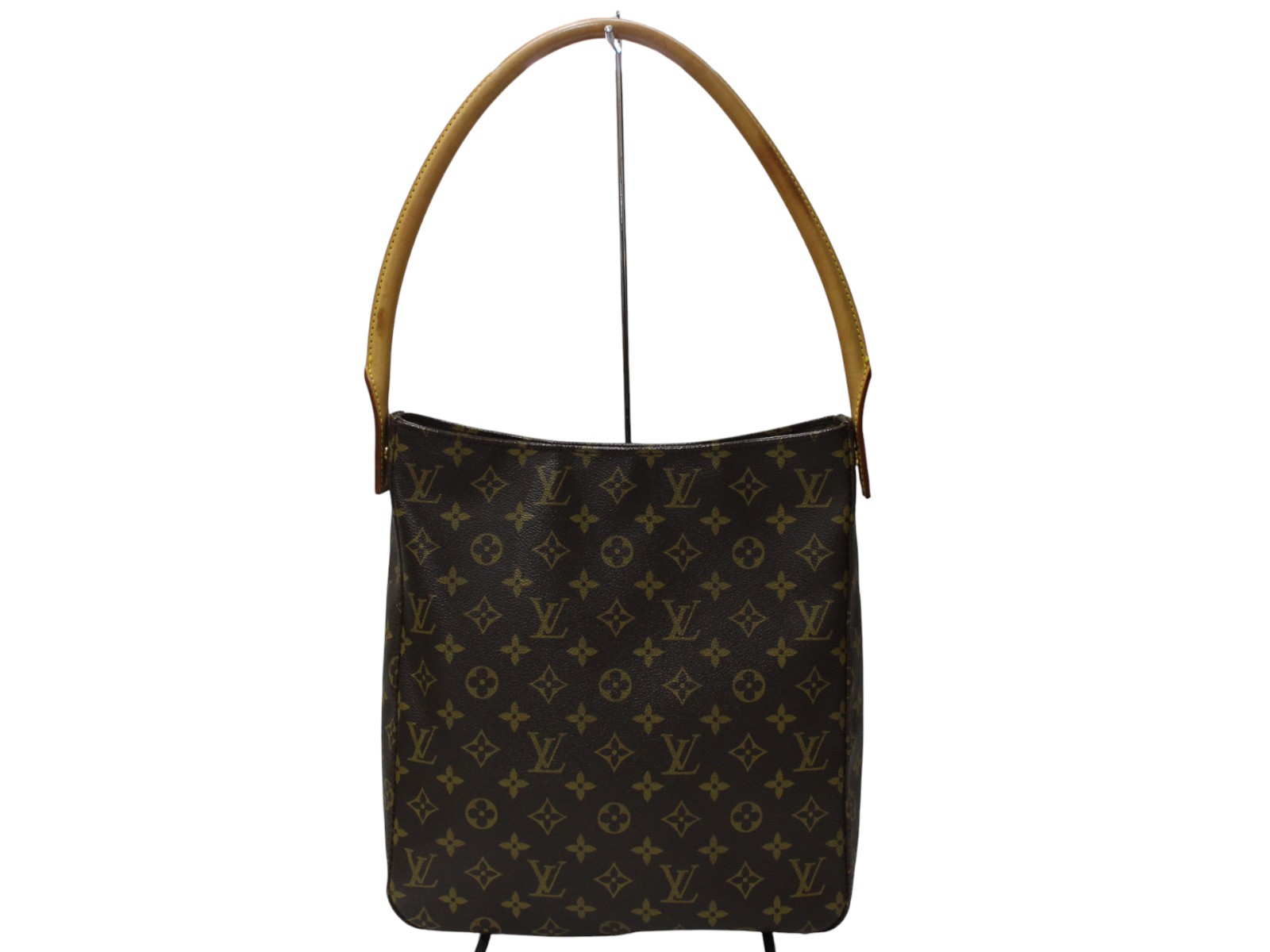 LOUIS VUITTON ルイ・ヴィトン ルーピングGM M51145 ワンショルダーバッグ モノグラムキャンバス ブラウン 肩掛け 縦型 レディース ウィメンズ 定番 LV 廃番 ギフト プレゼント包装可【中古】松前R56号店|かんてい局松前R56号店