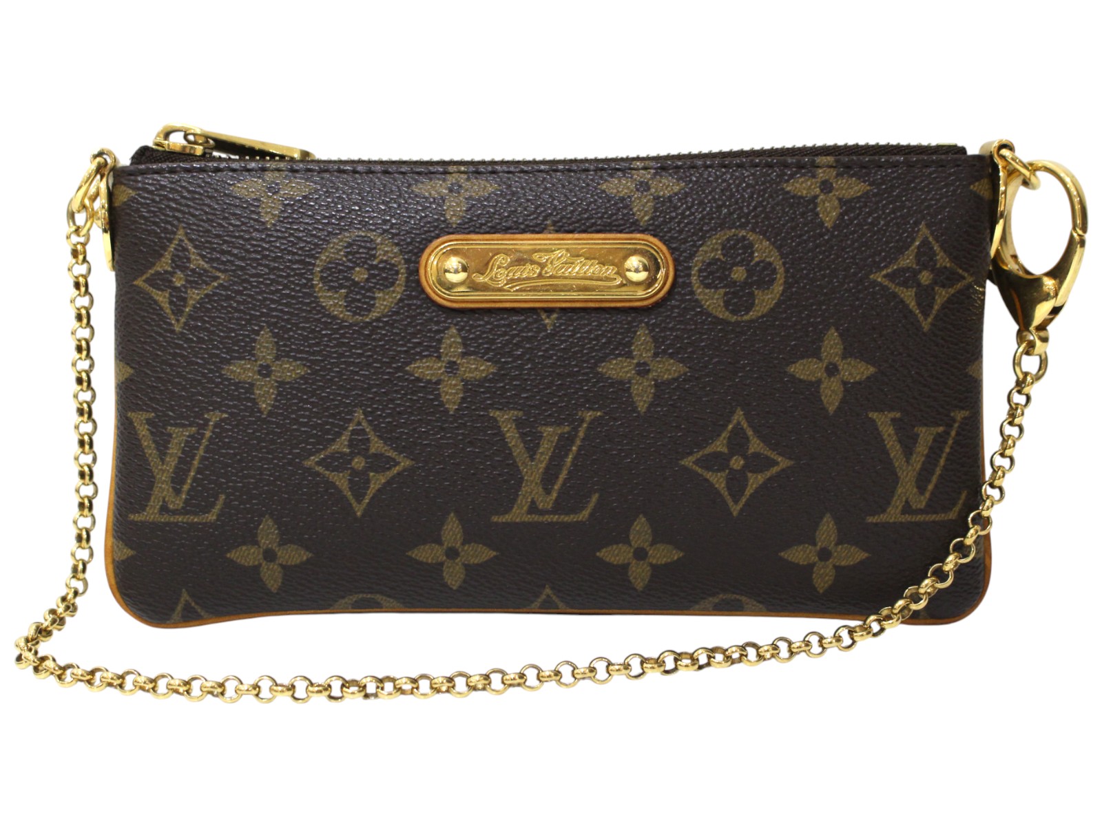 LOUIS VUITTON ルイ・ヴィトン ポシェット・ミラMM M60094 AA4181 モノグラム 赤銅色 小物 合切袋 ミニハンドバック ごく小さい レディース ウィメンズ ユニ一発やる 定番 一般受け 差し上げ物 差し上げ物荷造り可【中古】松前R56号店
