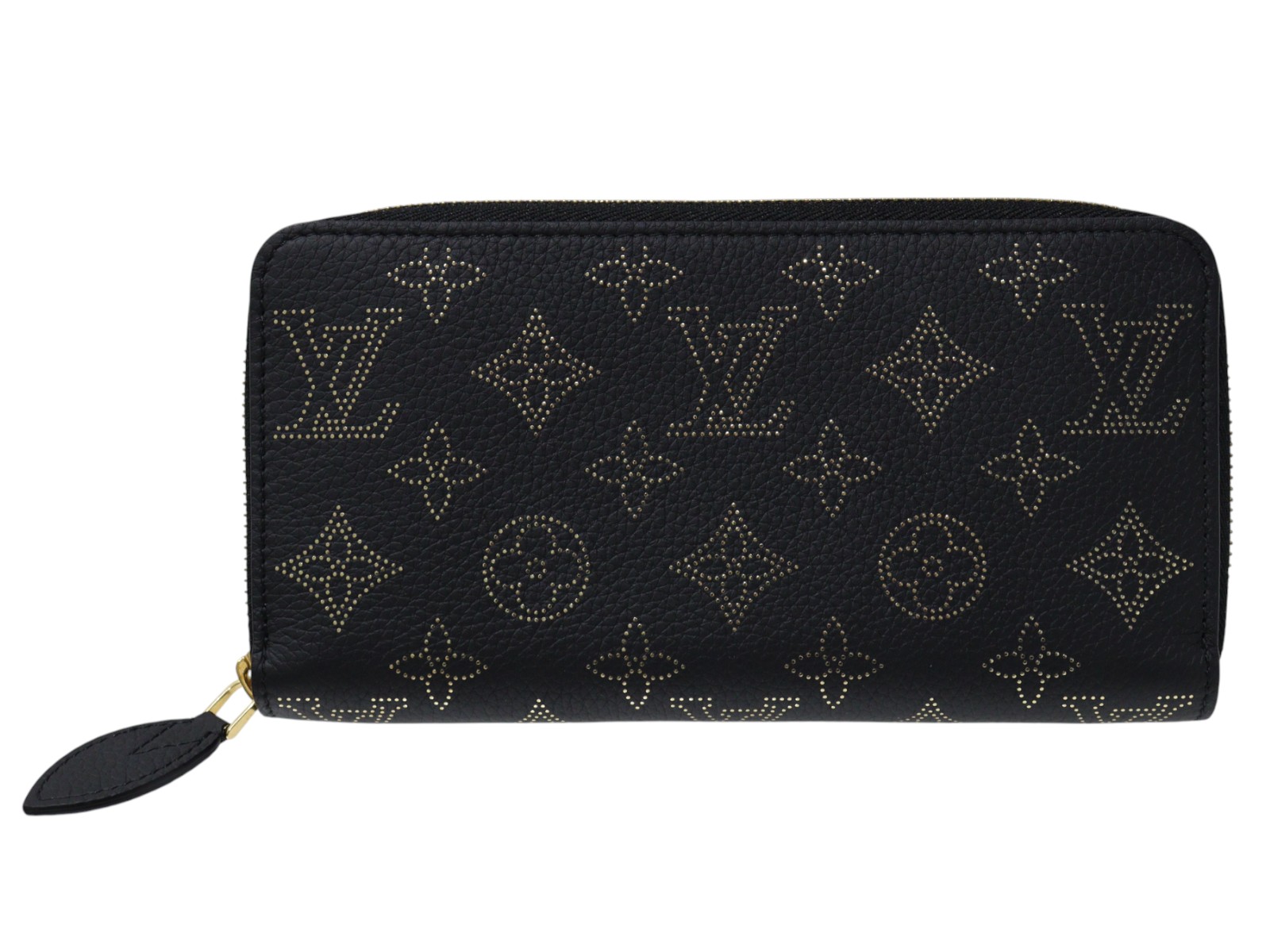 【箱・布袋あり】LOUIS VUITTON ルイ・ヴィトン ジッピー・ウォレット M82645 マヒナ・レザー 黒いこと 長銭入れ ロングウォレット ゴールド金具 レディース メンズ ユニ一発やる LV 一般受け 差し上げ物 差し上げ物荷拵え可【中古】松山朝生田店