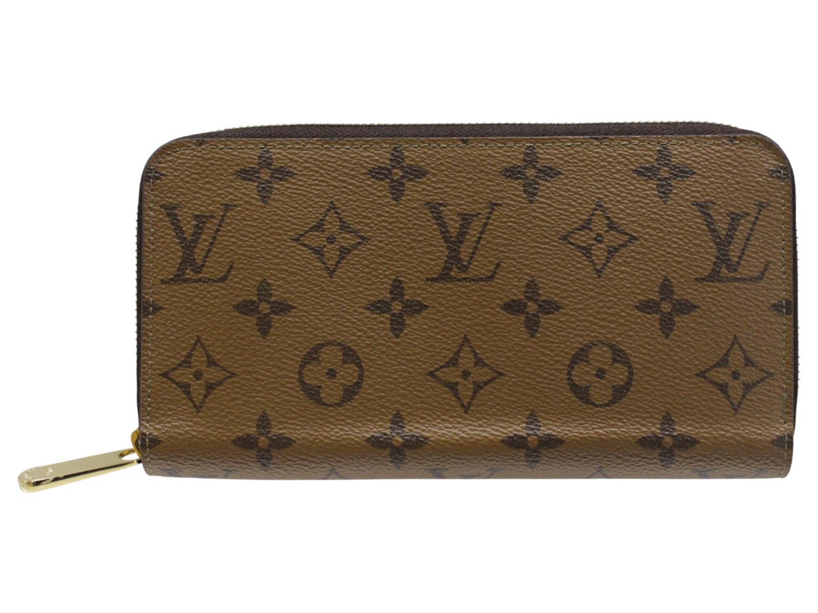 【箱・布袋あり】LOUIS VUITTON　ルイ・ヴィトン　ジッピー･ウォレット　M82444　モノグラム･リバース キャンバス　ブラウン　ロングウォレット　長財布　ユニセックス　メンズ　レディース　ウィメンズ　ギフト　プレゼント包装可【中古】松山久万ノ台店