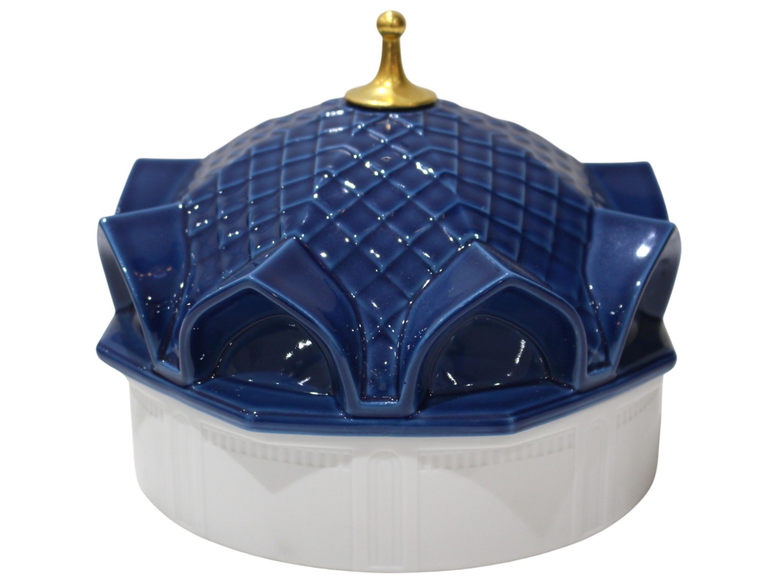 LLADRO リヤドロ 1001点火装置蝋燭(窓・Blue) 大まかな心 青碧系 瀬戸もの 室内装飾 飾りつけ 差し上げ物荷造り 差し上げ物【中古】松前R56号店