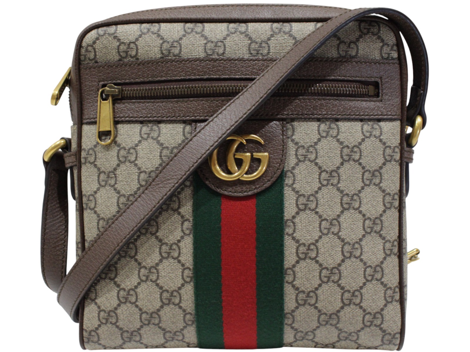 GUCCI グッチ オフィディア GGスモールメッセンジャーバッグ 547926 GGスプリーム×なめし革 シェリー酒伝達ルート ベージュ×赤銅色 緑であること 赤いこと ショルダーバッグ ユニ一発やる メンズ レディース 差し上げ物 差し上げ物荷造り可【中古】松山久万ノ台店