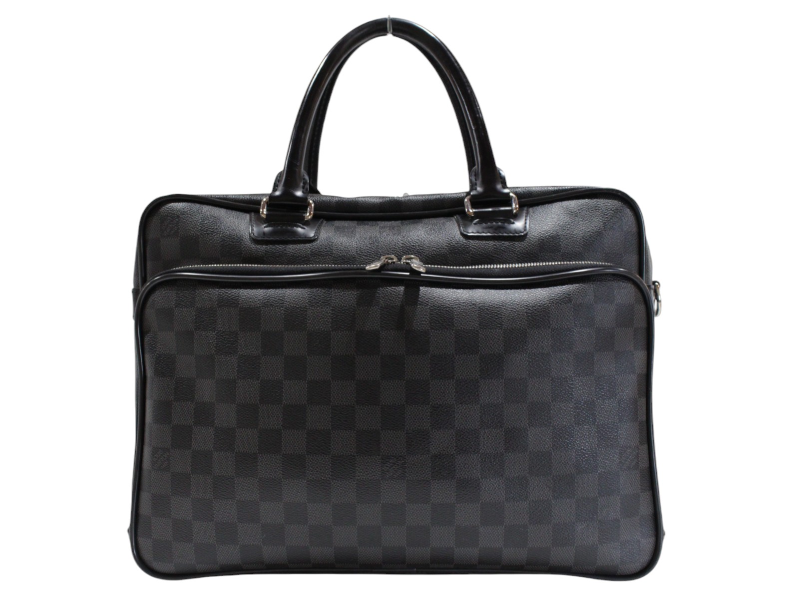 LOUIS VUITTON ルイ・ヴィトン イカール N23253 トートバッグ ブリーフ容れもの キャリーオンバッグ ダミエ・グラフィット 黒いこと×薄墨色 大きめ 大静電容量 納める メンズ 商行為 定番 一般受け LV 差し上げ物 差し上げ物荷造り可【中古】松山久万ノ台店