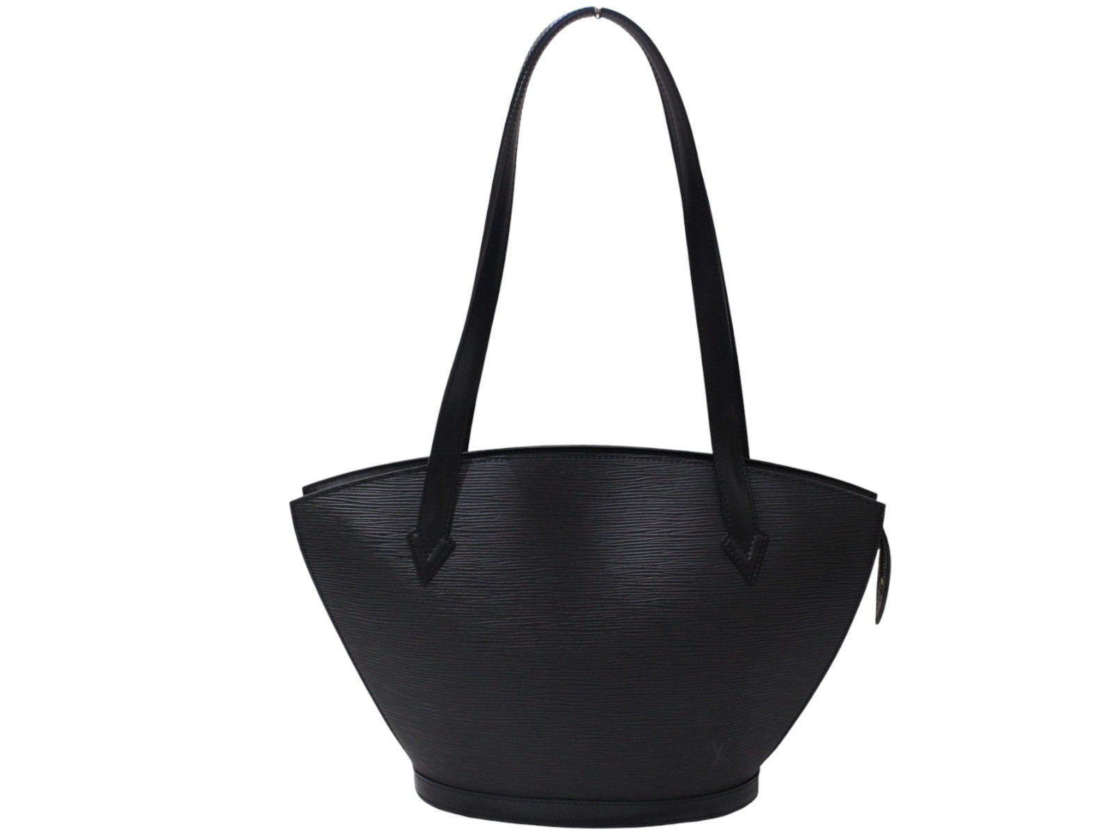 【布袋あり】LOUIS VUITTON　ルイ・ヴィトン　サンジャックショッピング　M52262　ハンドバッグ　トートバッグ　ノワール　ブラック系　エピ・レザー　ゴールド金具　レディース　定番　LV　人気　シンプル　ギフト　プレゼント包装可【中古】松前R56号店