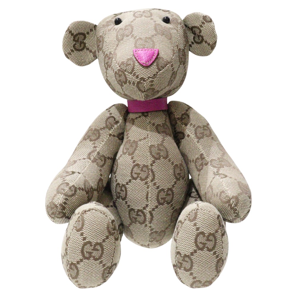 ⭐️グッチ　GUCCI　テディベア　GGブランドロゴ総柄　キャンバス ⭐️グッチ GUCCI テディベア GGブランドロゴ総柄 キャンバス