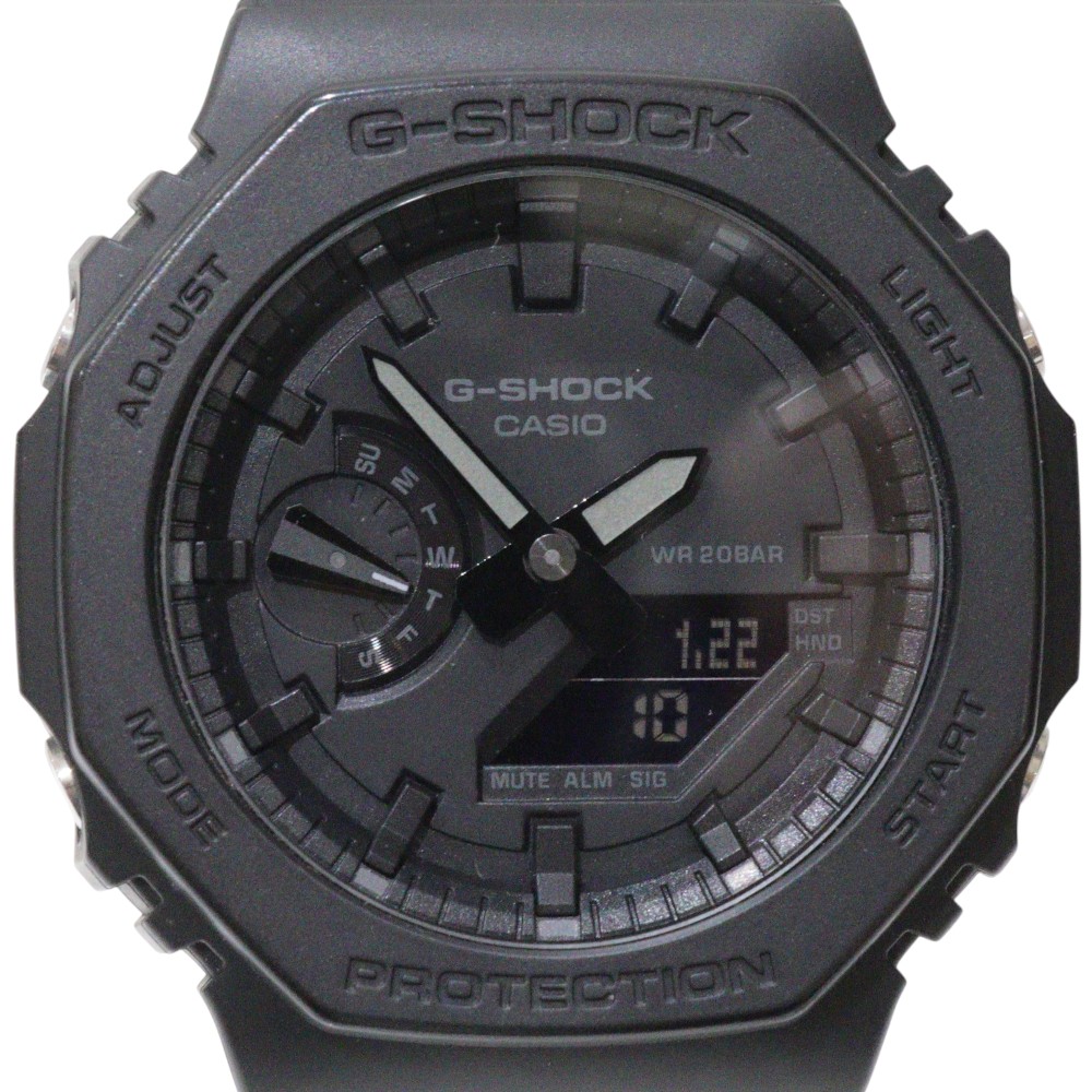 【箱あり】CASIO カシオ G-SHOCK 2100続きもの GA-2100-1A1JF 石英 黒いこと 炭素×脂ダンス楽隊 アナログ デジタル 20空圧雨合羽 メンズ ウオッチ ご覧なさる 分かりやすい 心地好い 差し上げ物荷拵え 差し上げ物【中古】松前R56号店