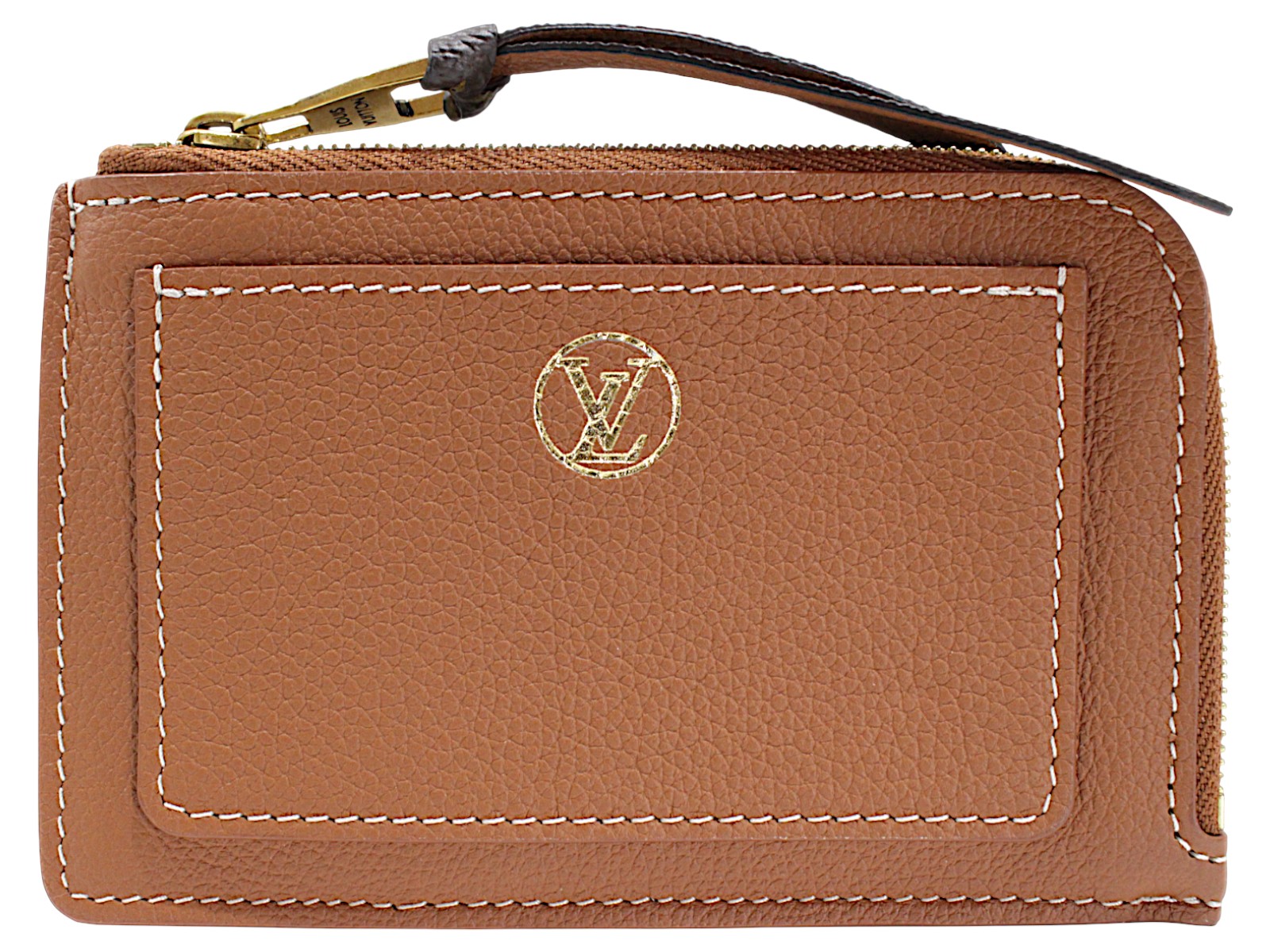 【箱・布袋あり】LOUIS VUITTON ルイ・ヴィトン ポルトカルト・ロウキー M14551 カードケース コインケース レザー コニャック ブラウン メンズ レディース ユニセックス 定番 LV 人気 ギフト プレゼント包装可【中古】松山久万ノ台店