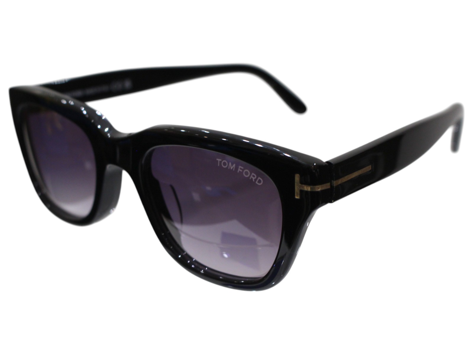 【箱・ケース・眼鏡拭きあり】TOM FORD　トムフォード　サングラス　TF237-F　スノードン　51□21　145　ブラックフレーム　グレーグラデーション　ゴールド金具　メガネ　レディース　メンズ　ユニセックス　プレゼント包装　ギフト【中古】松前R56号店