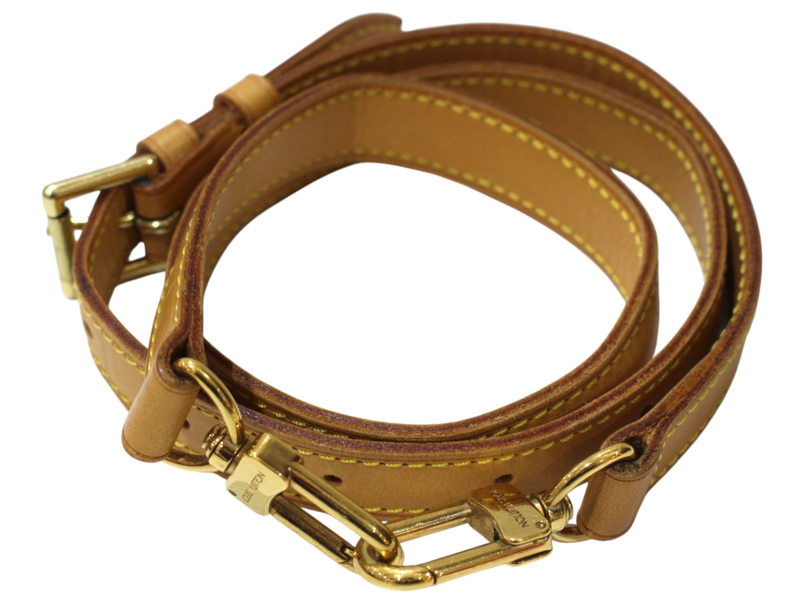 LOUIS VUITTON　ルイ・ヴィトン　ショルダーストラップ　ベージュ系　ヌメ革　小物　レディース　ウィメンズ　ユニセックス　定番　人気　ギフト　プレゼント包装可【中古】松前R56号店