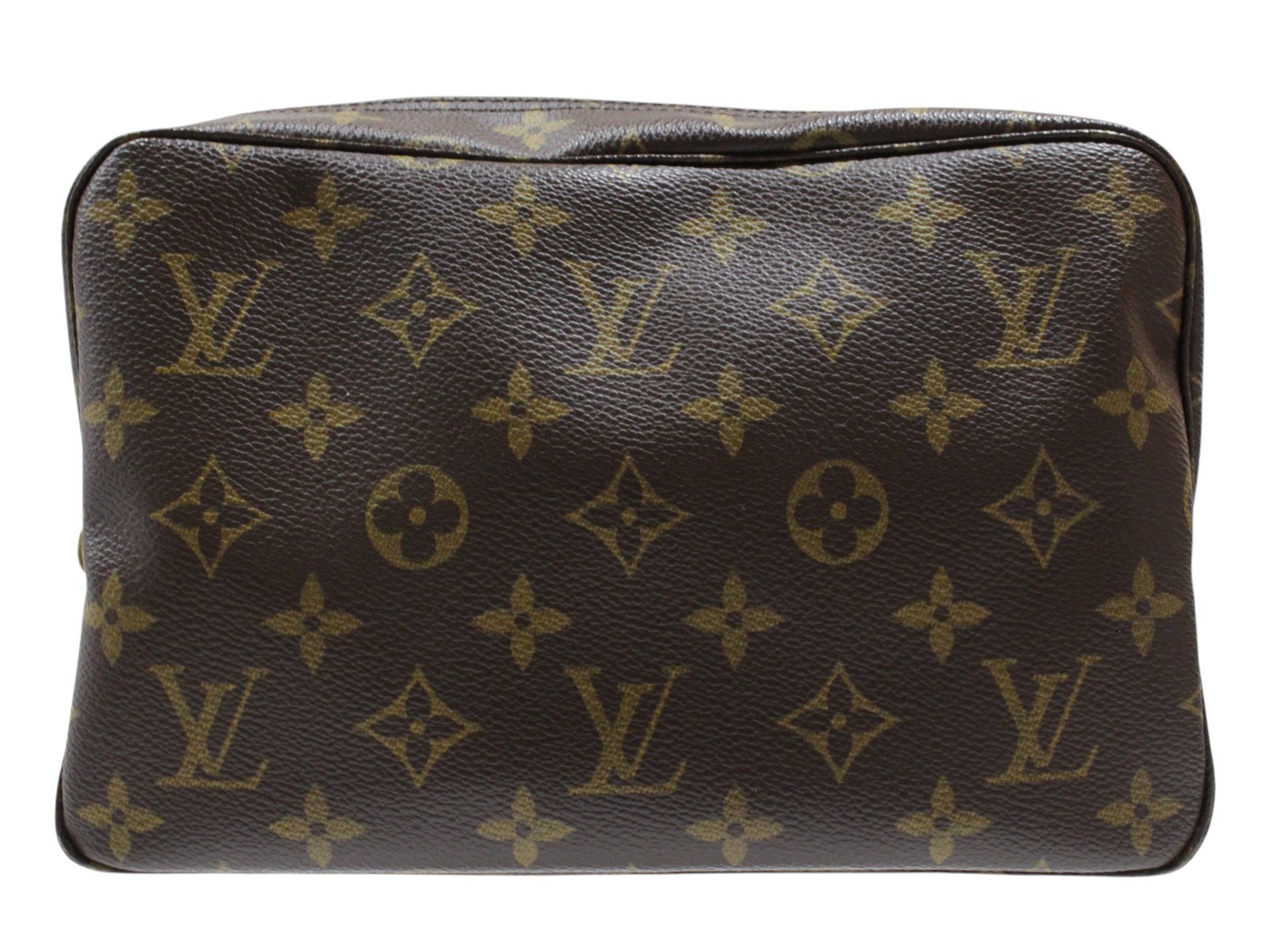 LOUIS VUITTON ルイ・ヴィトン トゥルーストワレット23 M47524 モノグラム・帆布 赤銅色 合切袋 小入れもの ゴールド金具 一般受け 定番 ウィメンズ レディース 分かりやすい 差し上げ物 差し上げ物荷造り可【中古】松山久万ノ台店