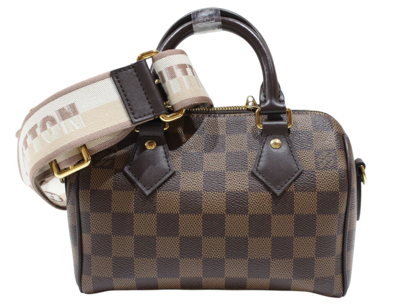 【楽天市場】【箱・布袋付】LOUIS VUITTON ルイ・ヴィトン スピーディ・バンドリエール20 N40489 ダミエ・エベヌ キャンバス ...