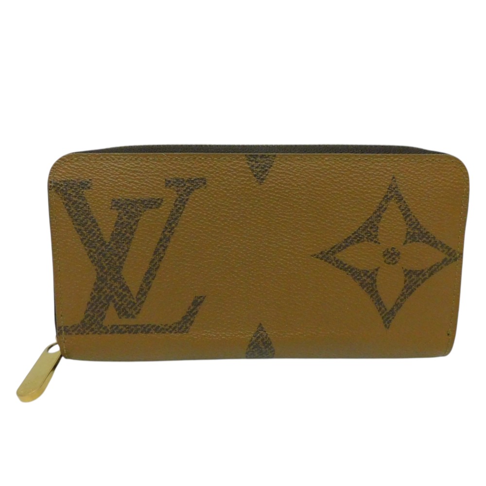 LOUIS VUITTON　ルイ・ヴィトン　ジャイアントリバース　ジッピーウォレット　M69353　ゴールド金具　モノグラム・ジャイアント　モノグラム・リバース　ラウンドファスナー　長財布　人気　レディース　メンズ　ユニセックス　ギフト　プレゼント包装可【中古】新居浜店｜かんてい局松前Ｒ５６号店 59,290円