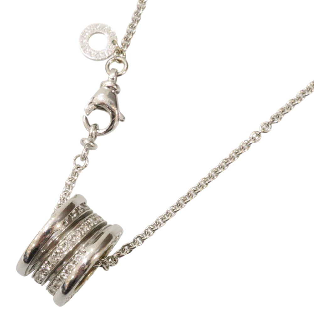 BVLGARI ブルガリ ビーゼロワンダイヤネックレス K18 750 約12.3g B-ZERO1 ホワイトゴールド WG ダイヤモンド ブランドジュエリー アクセサリー レディース ウィメンズ 定番 お洒落 シンプル 人気 プレゼント包装 ギフト【中古】松前R56号店|かんてい局松前R56号店
