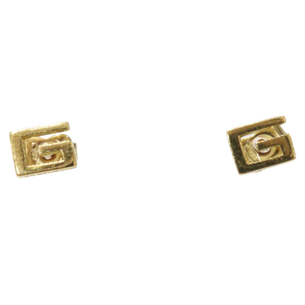 GUCCI グッチ Gロゴタイプピアス 750 K18YG 黄色ゴールド ブランド名宝飾品 付属物 レディース メンズ ユニ一発やる 分かりやすい 小さめ 御洒落 一般受け 差し上げ物荷造り 差し上げ物【中古】松前R56号店