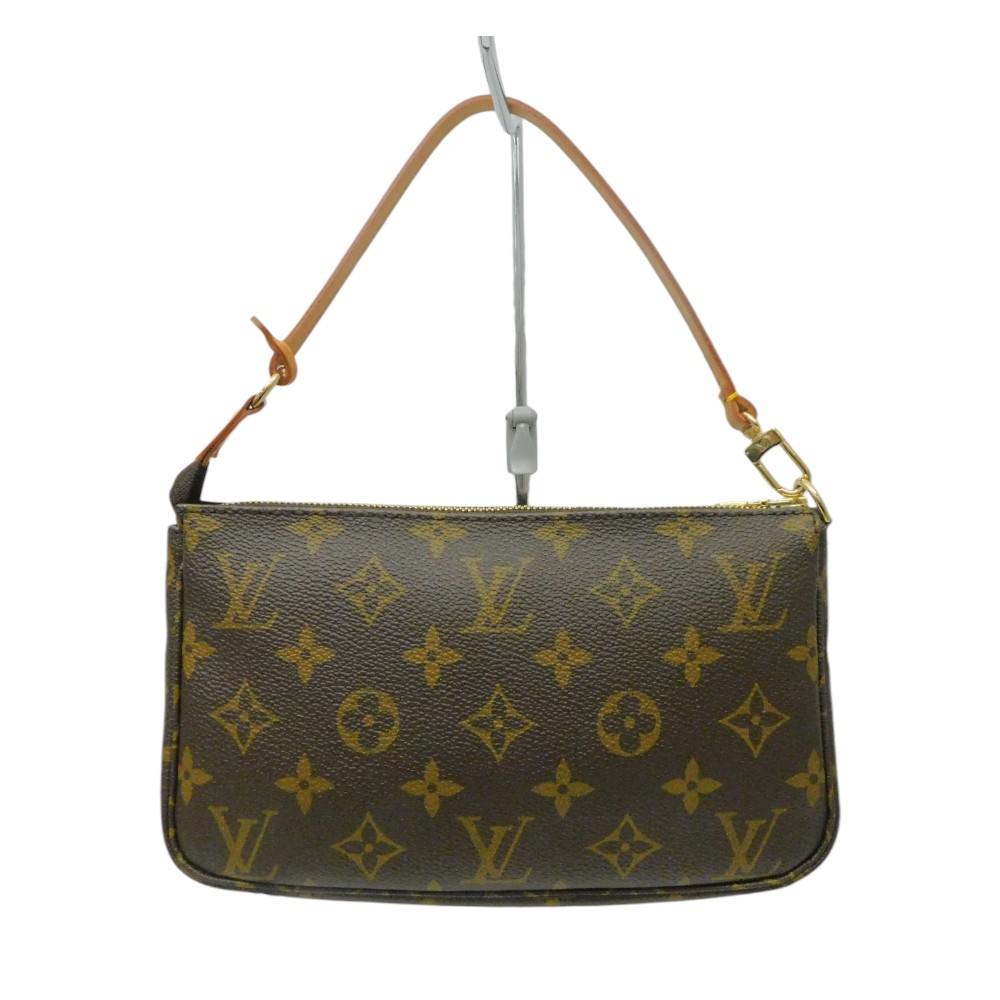 LOUIS VUITTON ルイヴィトン  ポシェットアクセソワール M51980 モノグラム帆布 赤銅色系 ハンドバック ミニ御徒面子 合切袋 レディース LV 一般受け 差し上げ物 差し上げ物荷造り可【中古】新居浜店
