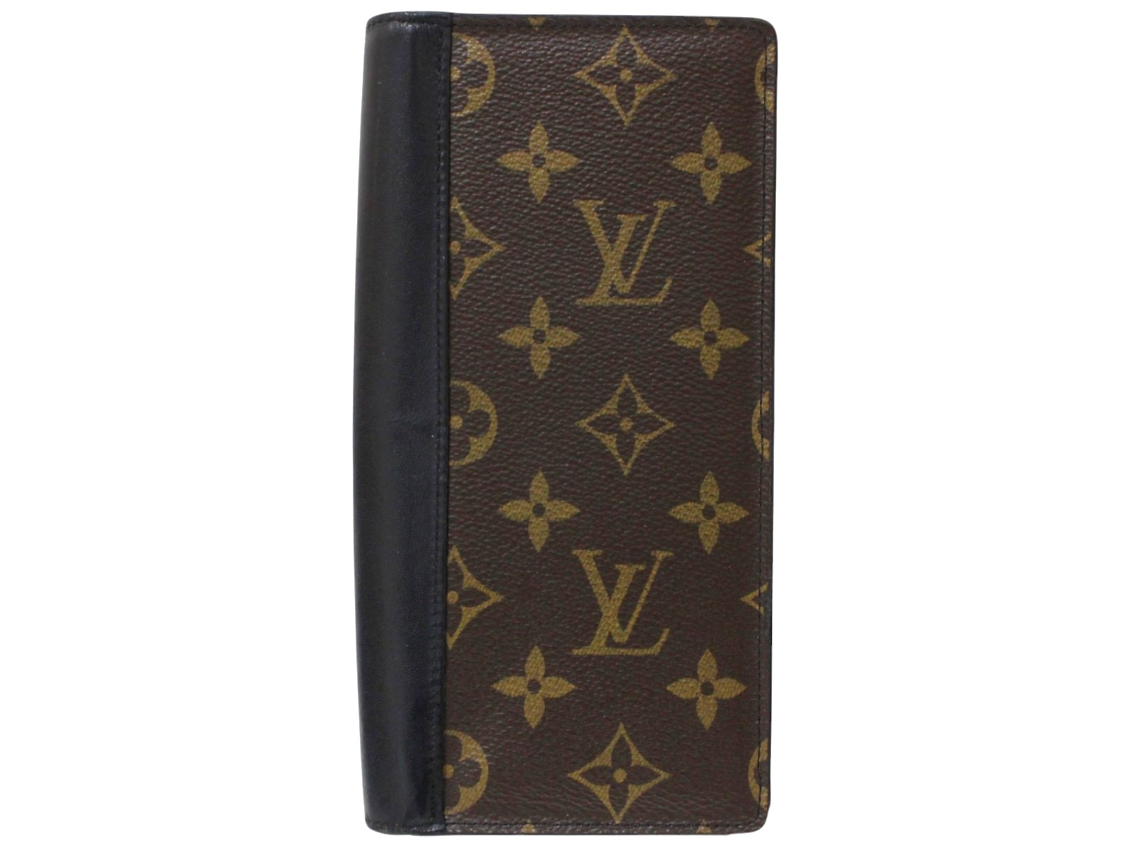 LOUIS VUITTON ルイ・ヴィトン ポルトフォイユ・ブラザ M69410 モノグラム・マカサー 赤銅色×黒いこと 二つ折り長紙入れ ロングウォレット メンズ レディース ウィメンズ ユニ一発やる 定番 一般受け 差し上げ物 差し上げ物荷拵え可【中古】松前R56号店