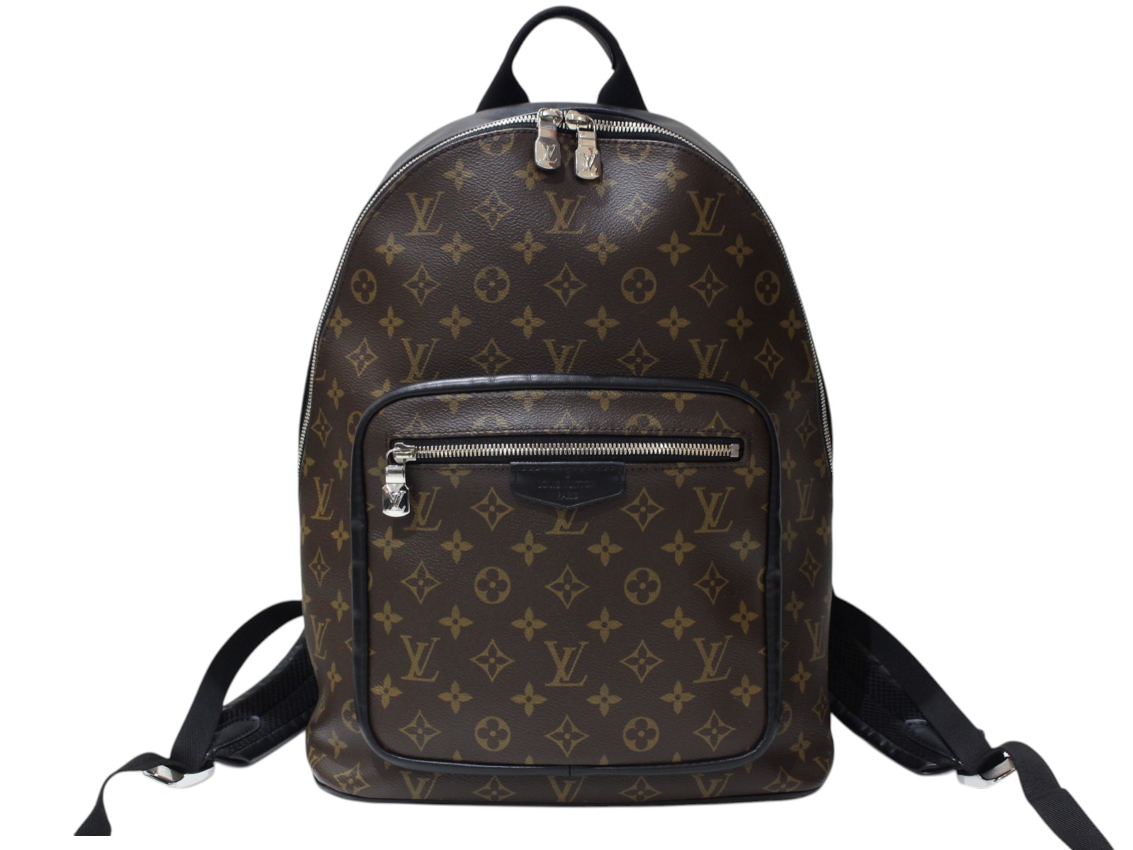 LOUIS VUITTON　ルイ・ヴィトン　ジョッシュNV　M45349　モノグラムマカサーキャンバス　リュックサック　バックパック　ブラウン　ブラック　メンズ　人気　ギフト　プレゼント包装可【中古】松前R56号店 114,900円