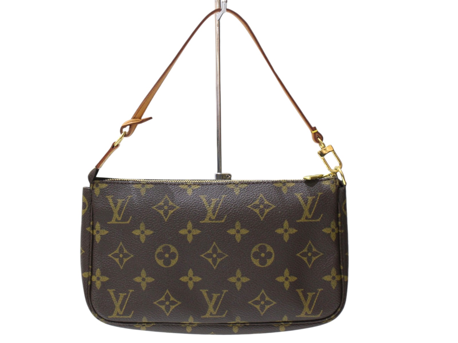 LOUIS VUITTON ルイ・ヴィトン ポシェット・アクセソワール M51980 AR1011 モノグラム 赤銅色 付属物合切袋 ミニ御徒面子 レディース ウィメンズ ユニ一発やる 定番 一般受け 差し上げ物 差し上げ物荷造り可【中古】松前R56号店