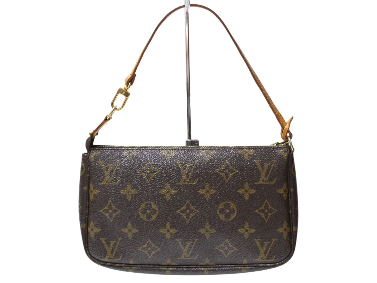 LOUIS VUITTON　ルイ・ヴィトン　ポシェット・アクセソワール　M51980　AR0030　モノグラム　ブラウン　アクセサリーポーチ　ミニバッグ　レディース　ウィメンズ　ユニセックス　定番　人気　ギフト　プレゼント包装可【中古】松前R56号店