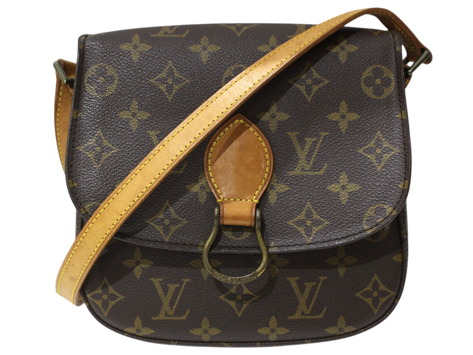 LOUIS VUITTON　ルイ・ヴィトン　サンクルーPM　M51244　ポケベタあり　ショルダーバッグ　ワンショルダーバッグ　斜め掛け　肩掛け　モノグラム・キャンバス　ブラウン　レディース　定番　人気　ギフト　プレゼント包装可【中古】松前R56号店
