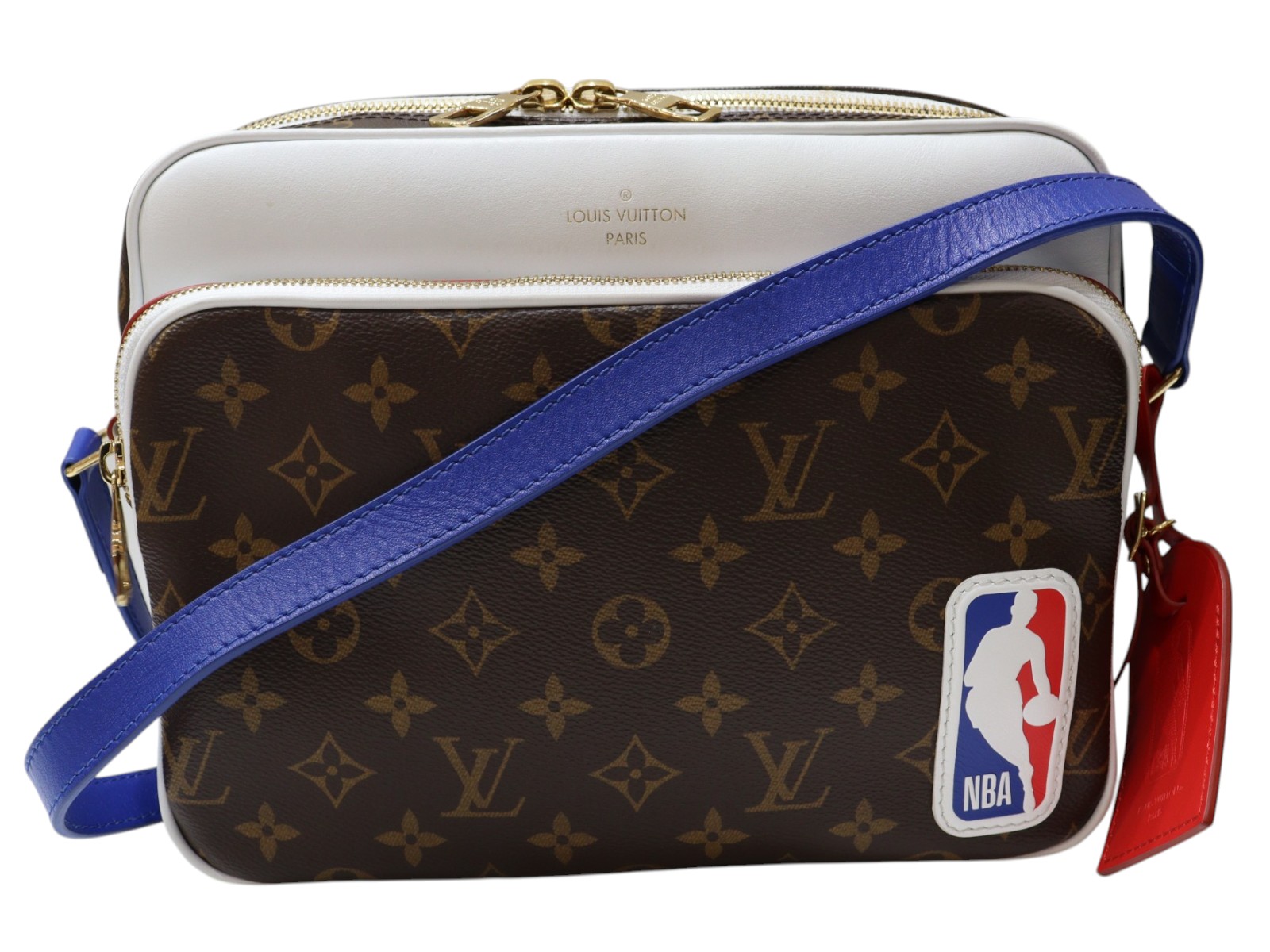 LOUIS VUITTON　ルイ・ヴィトン　ナイルメッセンジャーPM　M45584　LV&times;NBAコラボ　ショルダーバッグ　モノグラム・キャンバス　メッセンジャーバッグ　斜めがけ　ブラウン　メンズ　人気　ギフト　プレゼント包装可【中古】松山朝生田店｜かんてい局松前Ｒ５６号店