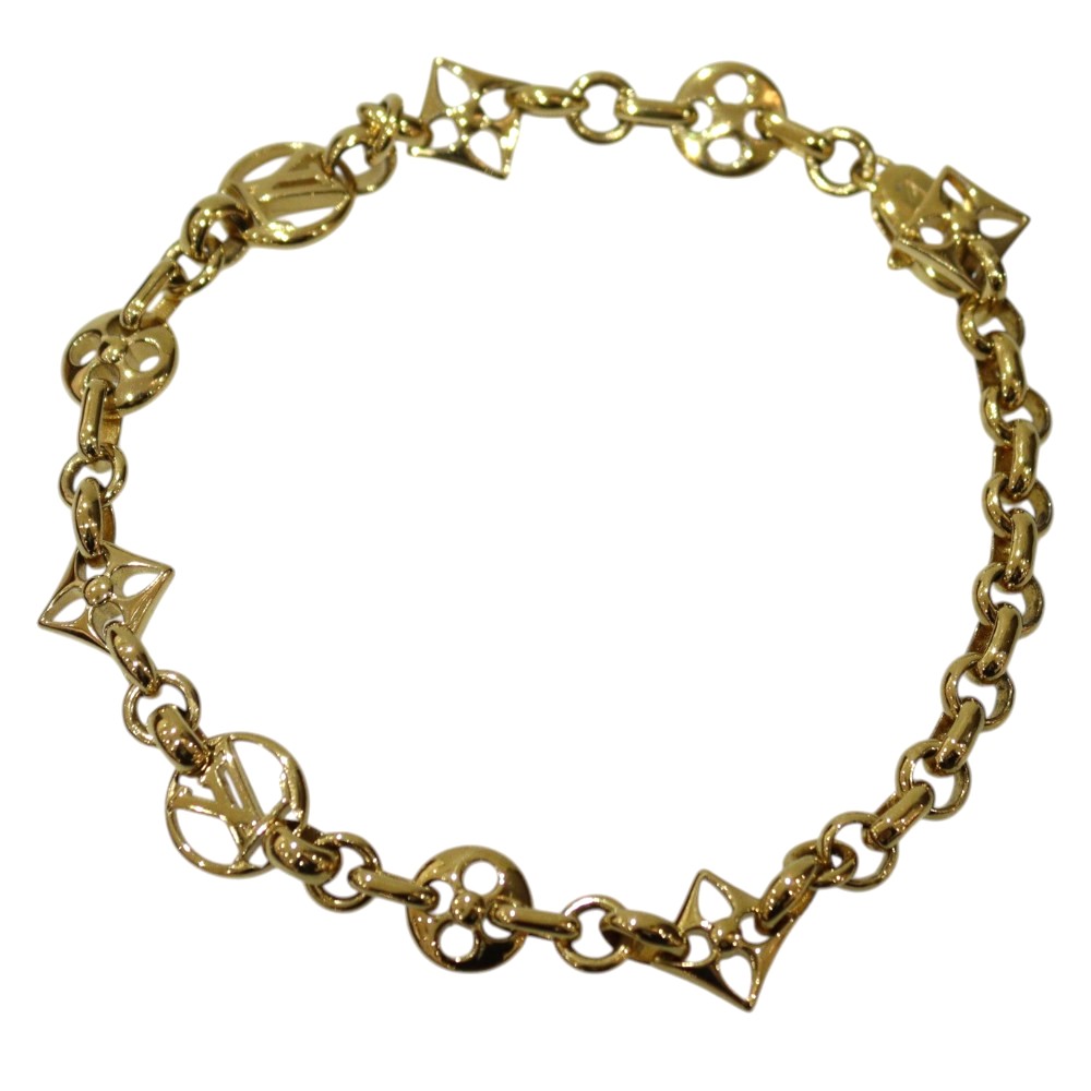 【箱・布袋あり】LOUIS VUITTON ルイ・ヴィトン ブラスレクレイジーインロック M00376 GP ゴールドメッキ かしら文字入り口・入口 腕輪 最大限度23糎 ブランド名宝飾品 レディース メンズ ユニ一発やる 一般受け 差し上げ物 差し上げ物荷拵え可【中古】松前R56号店