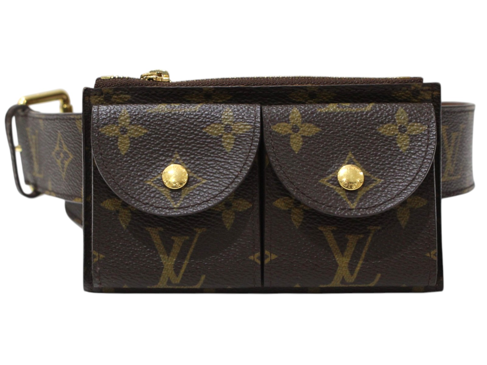 LOUIS VUITTON ルイ・ヴィトン サンチュール・ポシェットデュオ M9836 酉の方角御徒面子 酉の方角合財袋 モノグラム 赤銅色 レディース 差し上げ物 差し上げ物荷拵え可【中古】松前R56号店