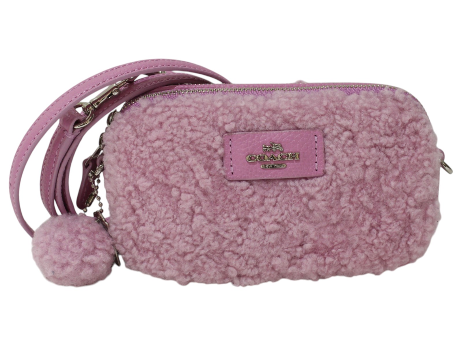 COACH　コーチ　クロスボディポーチ　53551　ショルダーバッグ　ミニバッグ　ピンク　レディース　定番　プレゼント包装　ギフト【中古】松前R56号店