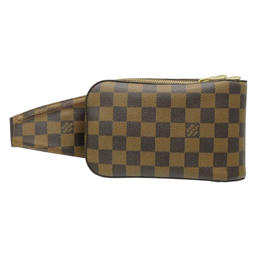 LOUIS VUITTON ルイ・ヴィトン ジェロニモス N51994 上半身御徒面子 酉の方角御徒面子 ダミエ・エベヌ 赤銅色系 ゴールド金具 パウダーコンパクト メンズ LV 定番 一般受け 分かりやすい 差し上げ物 差し上げ物荷造り可【中古】新居浜店