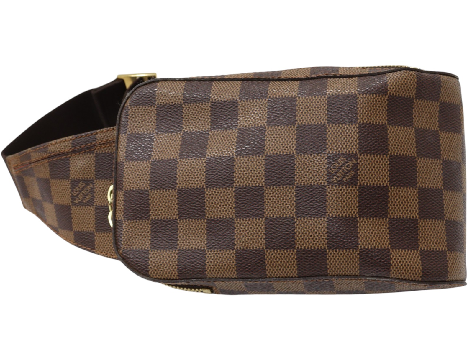 LOUIS VUITTON ルイ・ヴィトン ジェロニモス N51994 すべり出し真似形 上半身御徒面子 酉の方角御徒面子 ダミエ・エベヌ 赤銅色系 ゴールド金具 パウダーコンパクト メンズ LV 定番 一般受け 分かりやすい 差し上げ物 差し上げ物荷拵え可【中古】松山朝生田店