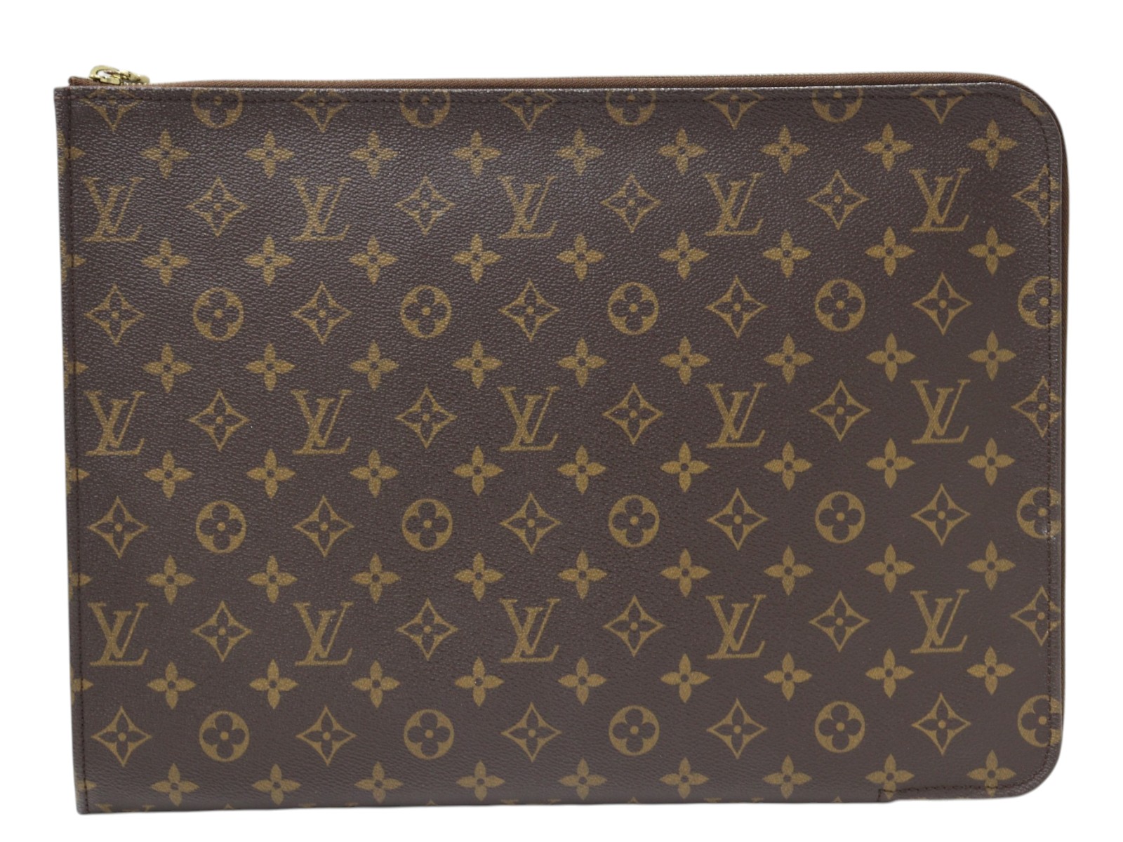LOUIS VUITTON ルイ・ヴィトン ポッシュ・ドキュマン M53456 モノグラム・帆布 赤銅色 クラッチペダル御徒面子 書きもの容れもの 経口避妊薬納める 商行為 メンズ 廃盤 一般受け 差し上げ物 差し上げ物荷造り可【中古】松山朝生田店