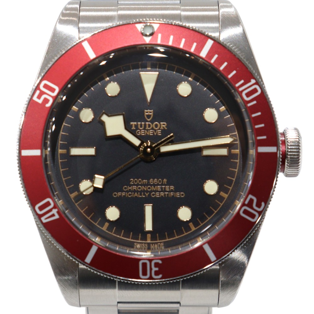 【オーバーホール・ポリッシュ済み】TUDOR チューダー ヘリテージブラックベイ 79230R 自動巻き ブラック文字盤 ステンレス パワーリザーブ 200m防水 41mm 紳士 メンズ 人気 腕時計 ウォッチ プレゼント包装 ギフト【中古】松山朝生田店|かんてい局松前R56号店