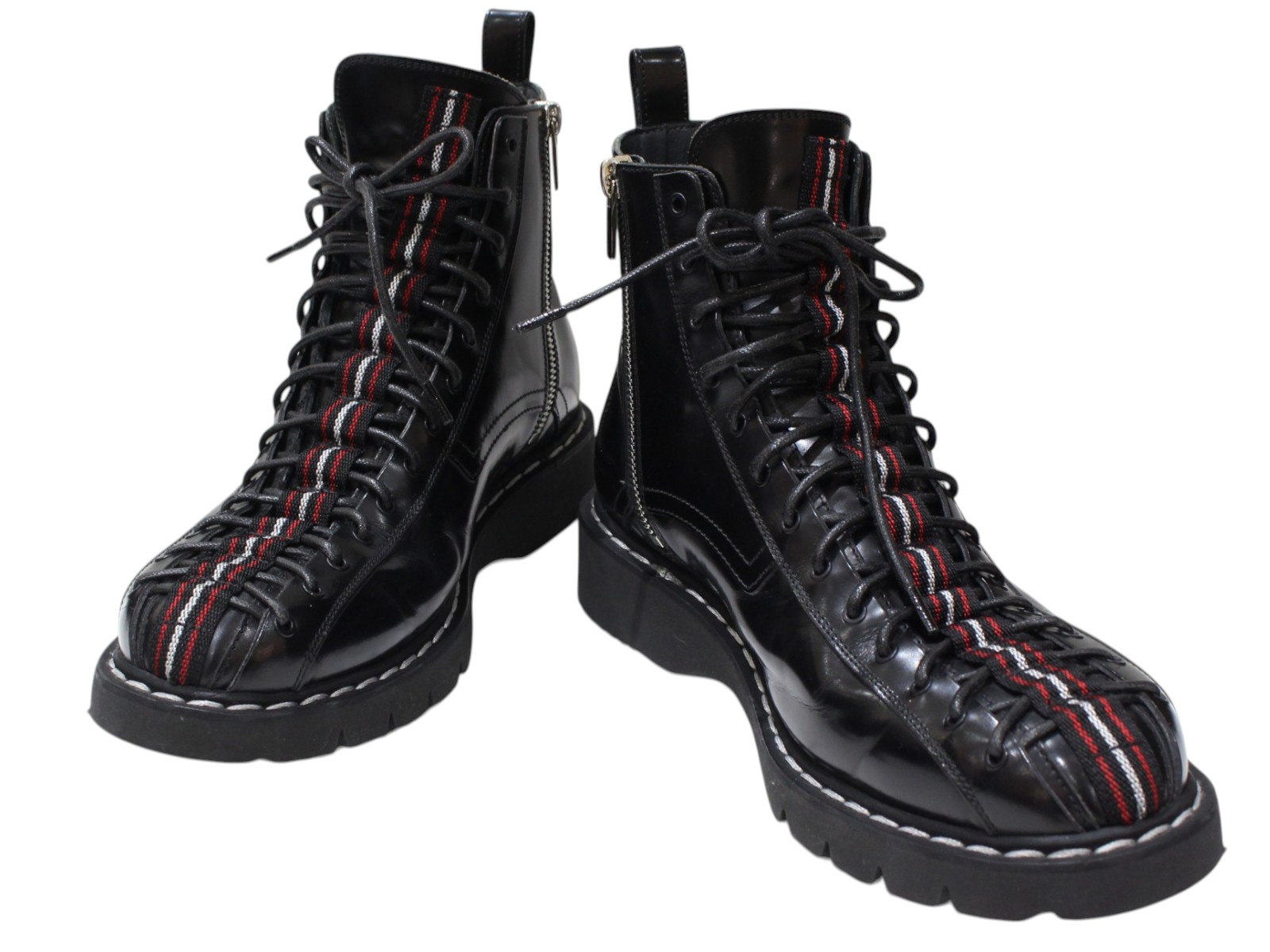 【箱・替え紐あり】Christian Dior クリスチャン・ディオール ディオールオム サイドジップブーツ 3BO172XMC VEAU 963 黒いこと系 大きさ40 約25.0糎 スピード競技引きあげる 編み上げ CD メンズ 着飾る 差し上げ物 差し上げ物荷拵え可【中古】松前R56号店