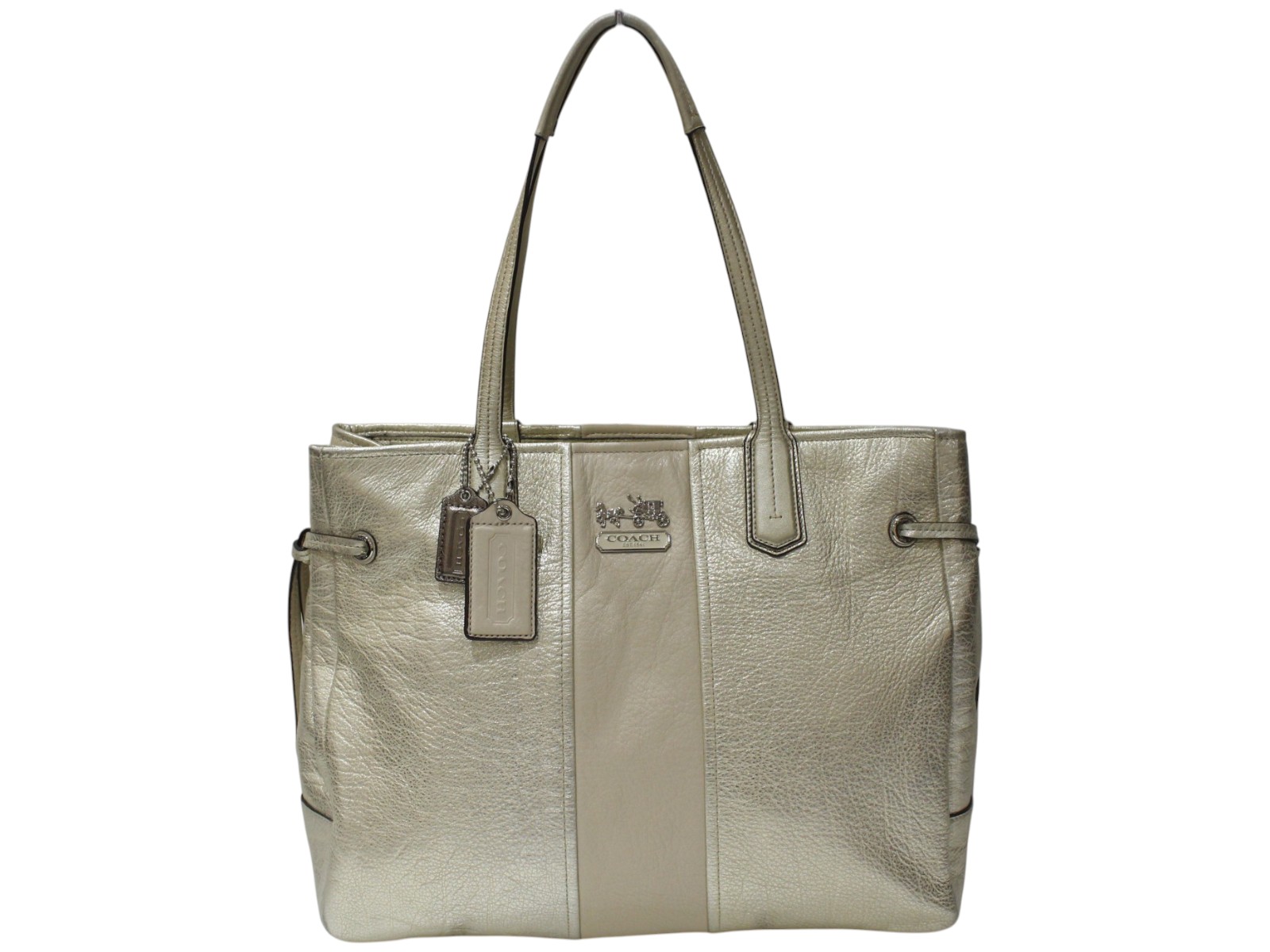 【布袋あり】COACH　コーチ　レザートートバッグ　18962　レザー　ベージュ系　カジュアル　レディース　ウィメンズ　ギフト　プレゼント包装可【中古】松前R56号店｜かんてい局松前Ｒ５６号店