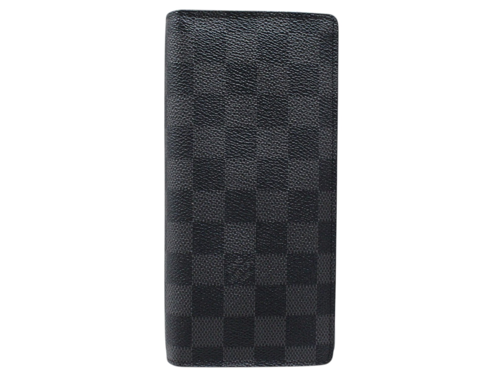 【箱・布袋付】LOUIS VUITTON　ルイ・ヴィトン　ポルトフォイユ・ブラザ　N62665　長財布　折りたたみ財布　ダミエ・グラフィット　ブラック&times;グレー系　メンズ　ウォレット　財布　ギフト　プレゼント包装可【中古】松山久万ノ台店｜かんてい局松前Ｒ５６号店