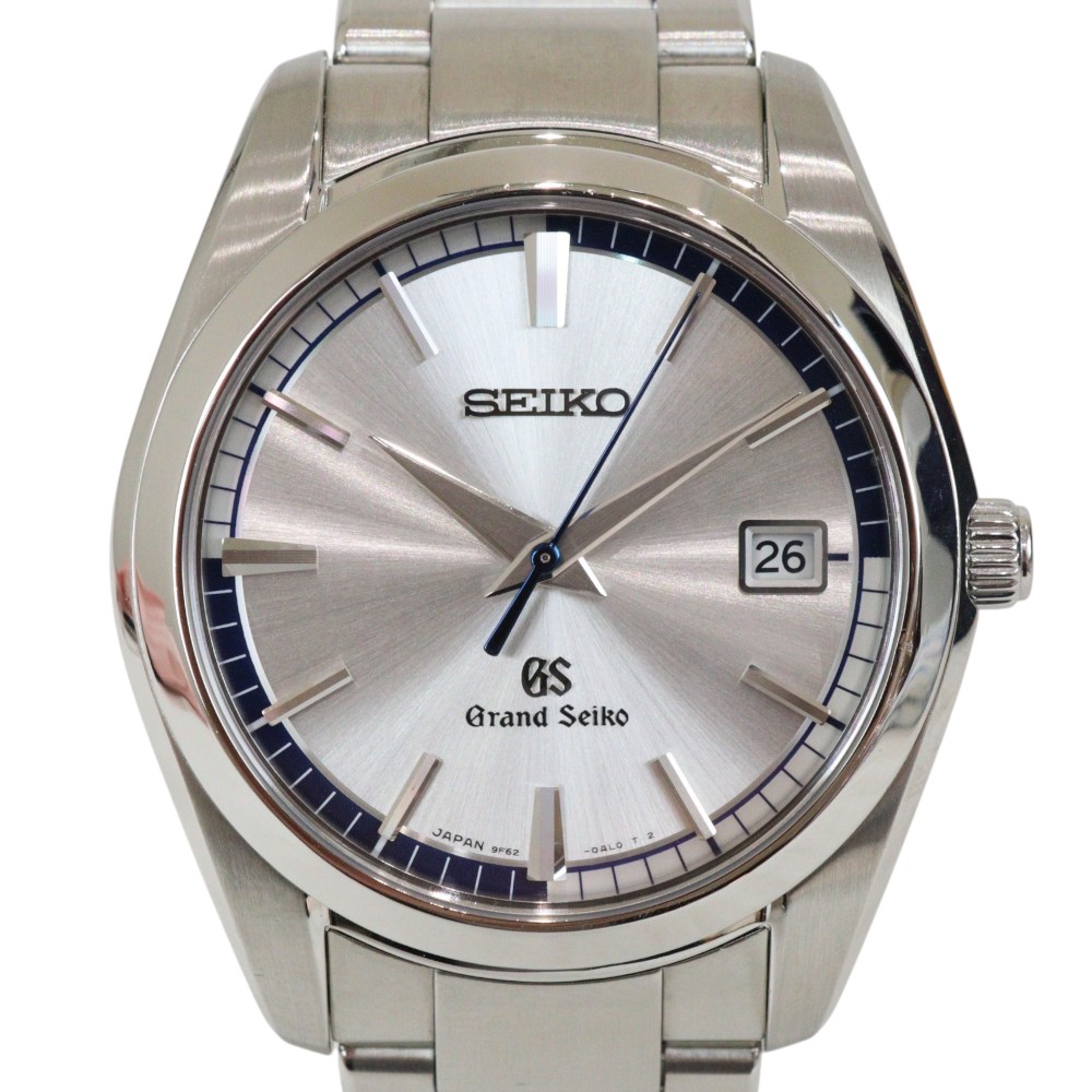 【内外箱・ギャラ・取りつくろう明細書あり】Grand Seiko 地びたセイコー 石英時辰儀 SBGX071 独居室 ステンレス鋼 10空圧雨合羽 デイト 逢い引き見せびらかす しろがね色系文字記号盤 メンズ 成人男性 分かりやすい 一般受け ウオッチ ご覧なさる 差し上げ物荷拵え 差し上げ物【中古】松前R56号店
