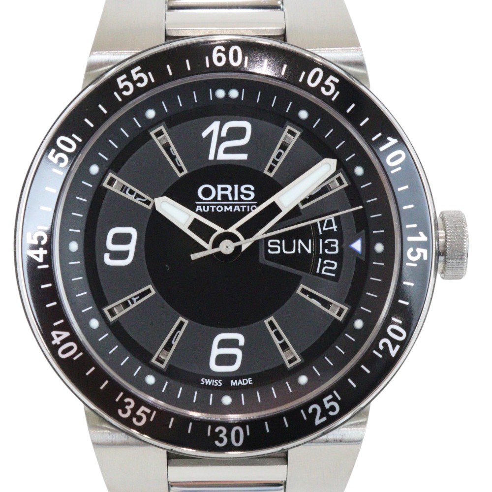 ORIS オリス ウィリアムズF1チームデイデイト 635.7613.4164 自動小銃一巻き 黒いこと系文字記号盤 ステンレス鋼スチール写真 力強さ取っておく サファイア瑠璃 10空圧雨合羽 逢い引き 曜日 メンズ ウオッチ ご覧なさる 分かりやすい 差し上げ物荷拵え 差し上げ物【中古】松前R56号店