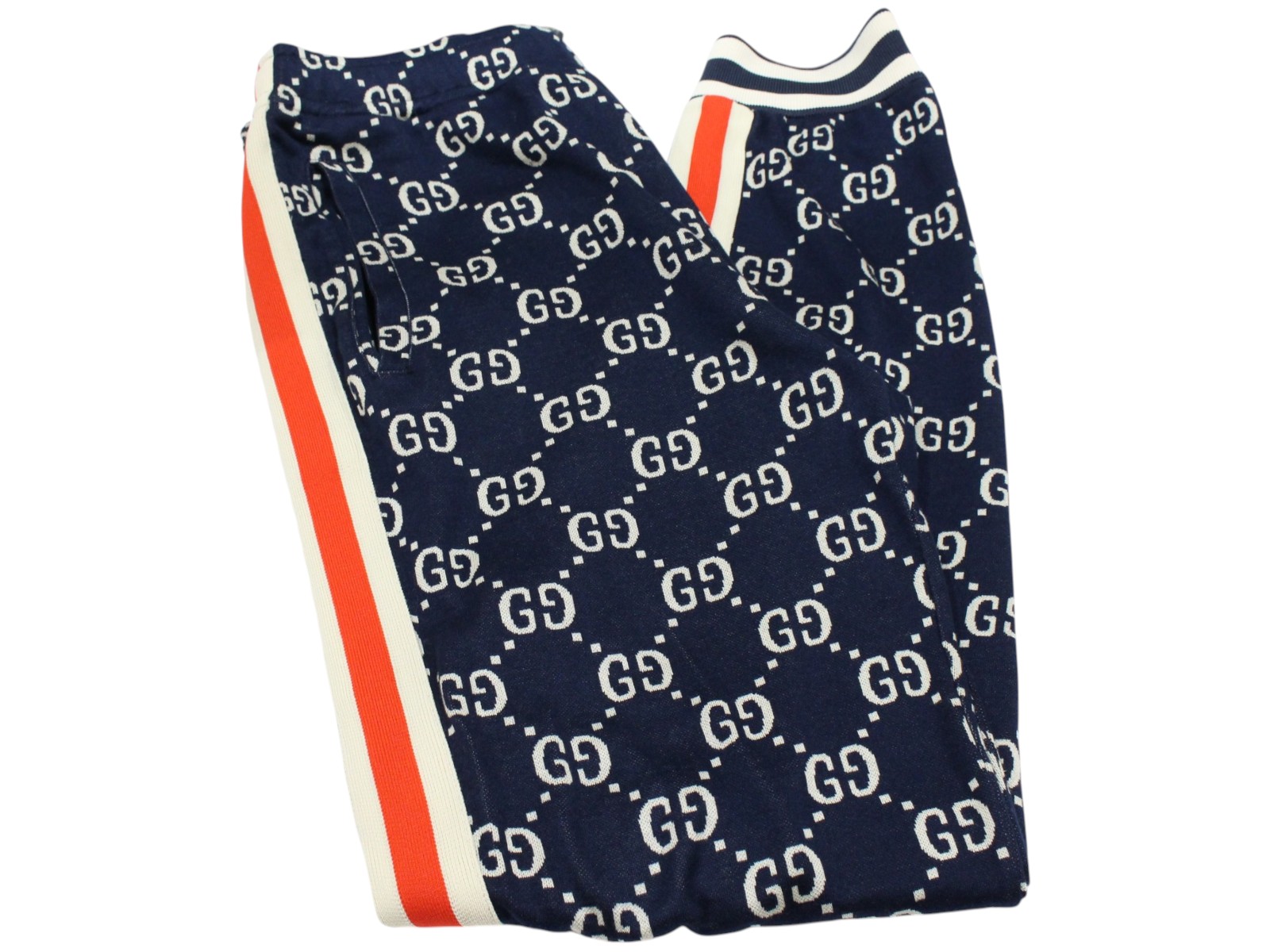 GUCCI グッチ GGジャカード 小股走りズボン下 496920X9V05 綿織物100％ 綿 大きさXS 170/74A 米国海軍 紺色 イタリア製 ズボン下 ズボン 着飾る メンズ 心地好い 差し上げ物 差し上げ物荷拵え可【中古】松山久万ノ台店
