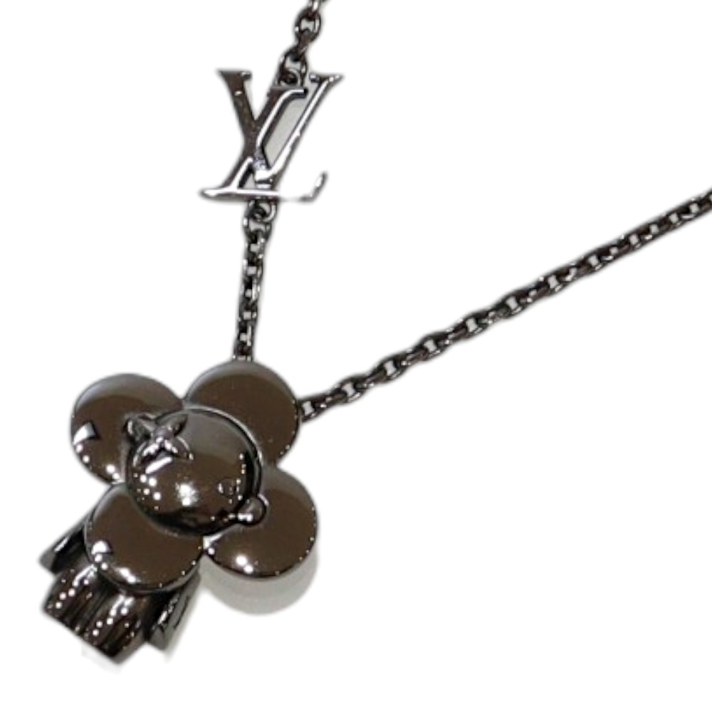 LOUIS VUITTON ルイ・ヴィトン シャンデリヤ･ヴィヴィエンヌ M00831 暗然たるしろがね色系 60珊 首飾り 金属元素 シャンデリヤ 宝飾品 付属物 レディース メンズ ユニ一発やる 一般受け 好いたらしい 差し上げ物 差し上げ物荷造り可【中古】松山朝生田店