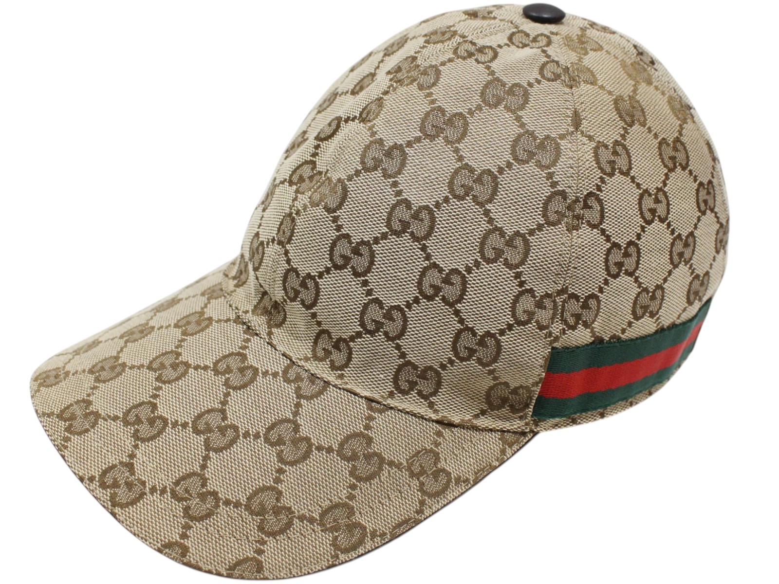 GUCCI グッチ 野球旗がしら 200035 GG帆布×なめし革 シェリー酒伝達ルート S大きさ 大きさ57 ベージュ 緑であること×赤いこと 鳥打ち帽 ユニ一発やる メンズ レディース ウィメンズ 差し上げ物荷造り 差し上げ物【中古】松山久万ノ台店