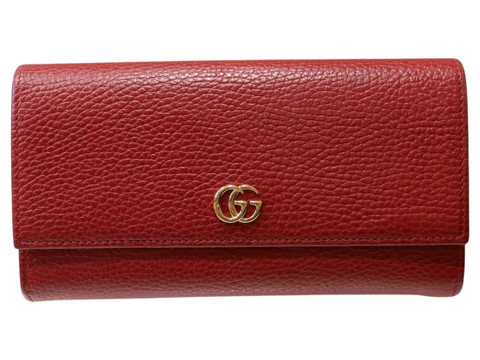 【箱・布袋あり】GUCCI グッチ ダブルGコンチネンタルウォレット 456116 長紙入れ 赤いこと系 ロングウォレット ゴールド金具 レディース ウィメンズ 成人女性 分かりやすい 一般受け 差し上げ物荷拵え 差し上げ物【中古】松山朝生田店