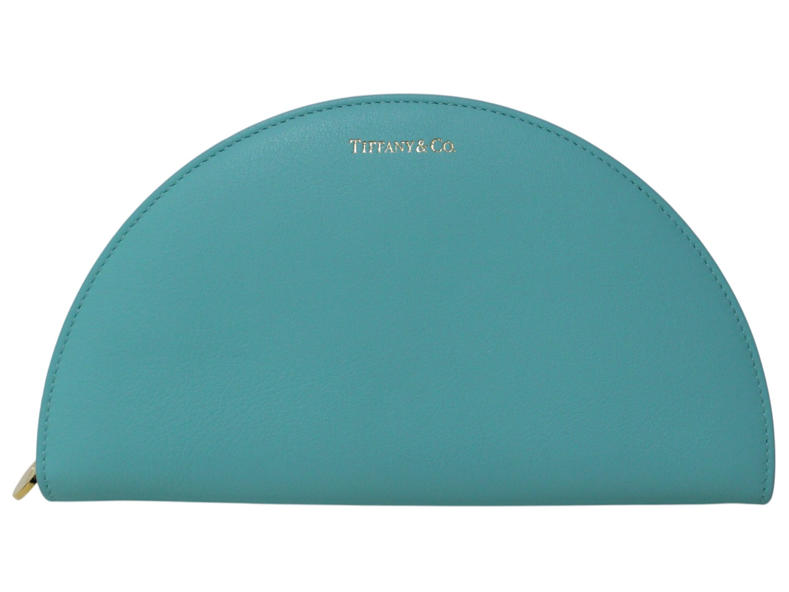 【箱・布袋あり】 TIFFANY＆CO. ティファニー ハーフムーンウォレット ティファニー青味 三日月 なめし革 長紙入れ ロングウォレット 好いたらしい レディース ウィメンズ 可愛らしい 差し上げ物荷作り 差し上げ物【中古】松前R56号店