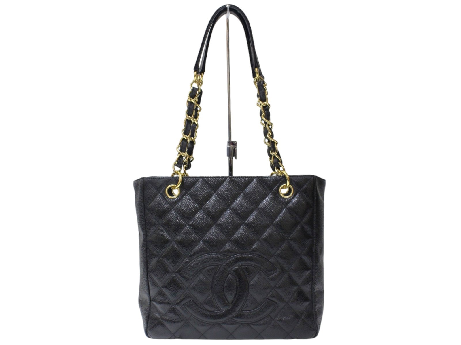 【ギャラあり】CHANEL　シャネル　PSTチェーン トートバッグ　肩掛け　ワンショルダーバッグ　キャビアスキン　マトラッセ　ココマーク　ブラック　ゴールド金具　ブランドバッグ　レディース　プレゼント包装　ギフト【中古】松前R56号店｜かんてい局松前Ｒ５６号店 181,400円