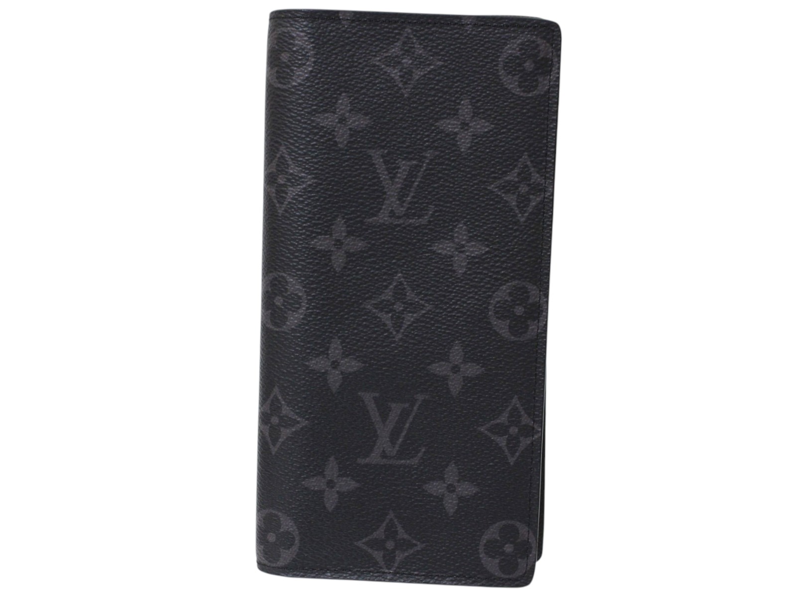 LOUIS VUITTON ルイ・ヴィトン ポルトフォイユ・ブラザ M61697 長紙入れ モノグラム・エクリプス 黒いこと×薄墨色系 しろがね色金具 メンズ 成人男性 定番 一般受け LV 分かりやすい 差し上げ物 差し上げ物荷拵え可【中古】松前R56号店