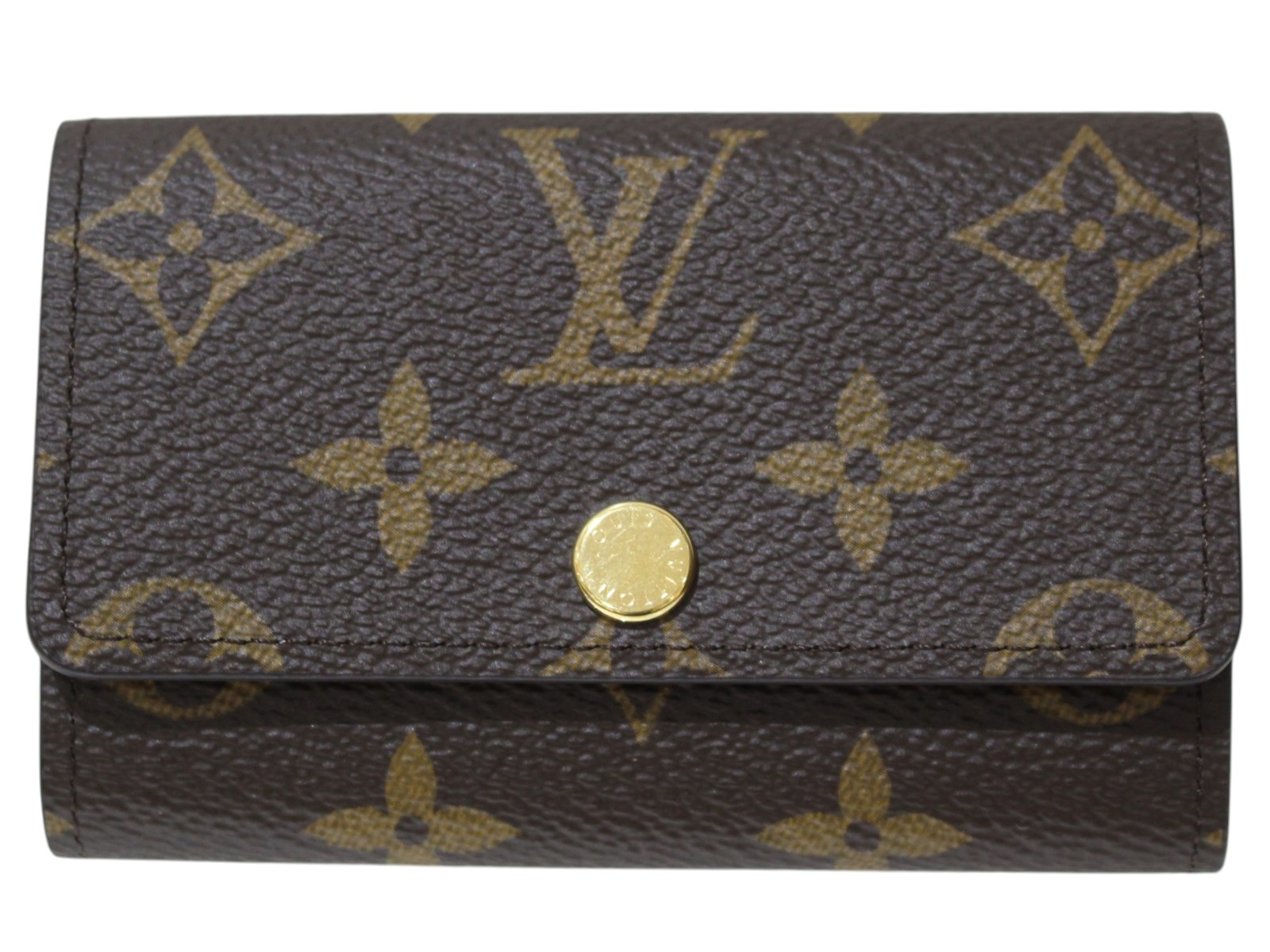【特雅びやか】LOUIS VUITTON ルイ・ヴィトン ミュルティクレ6 M62630 足懸かり入れもの 6連 モノグラム・帆布 赤銅色系 ゴールド金具 パウダーコンパクト レディース メンズ ユニ一発やる LV 一般受け 定番 分かりやすい 差し上げ物 差し上げ物荷拵え可【中古】松前R56号店