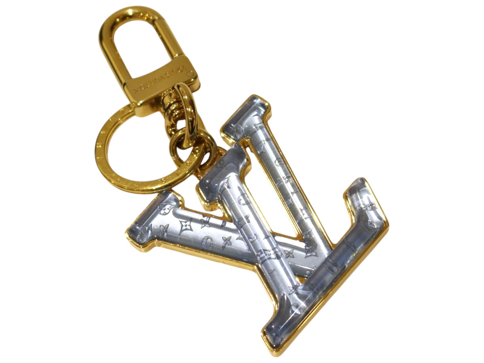 【箱・布袋あり】LOUIS VUITTON ルイ・ヴィトン キーホルダー・LVグロス M02590 青色系×ゴールド 足懸かり輪っか ロゴタイプ惹きつける 御徒面子惹きつける レディース メンズ ユニ一発やる LV 一般受け 分かりやすい 差し上げ物 差し上げ物荷拵え可【中古】松前R56号店