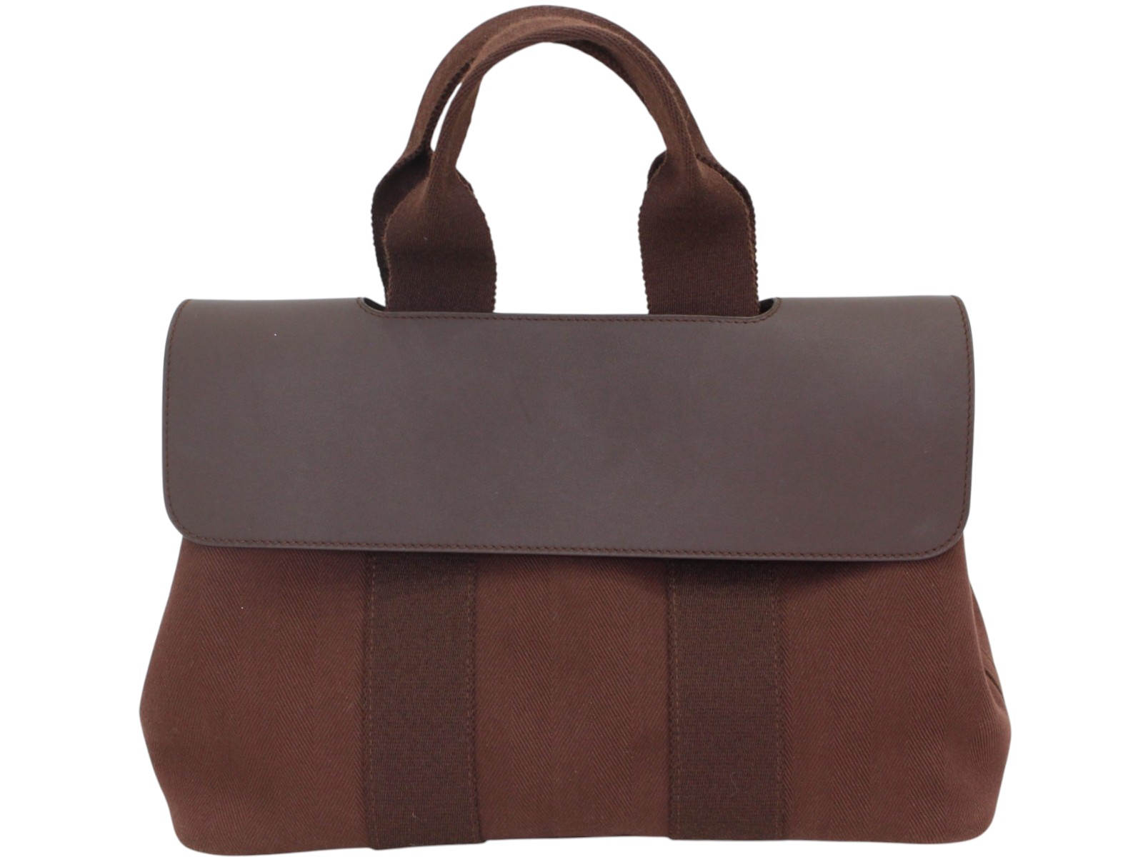 HERMES エルメス ヴァルパライソPM □J目じるし 2006年生み出すこと ハンドバック 綿織物帆布×なめし革 赤銅色 赤銅色 軽さ ユニ一発やる メンズ レディース 分かりやすい 心地よい ヴィンテージ 廃盤 差し上げ物荷造り 差し上げ物【中古】松前R56号店
