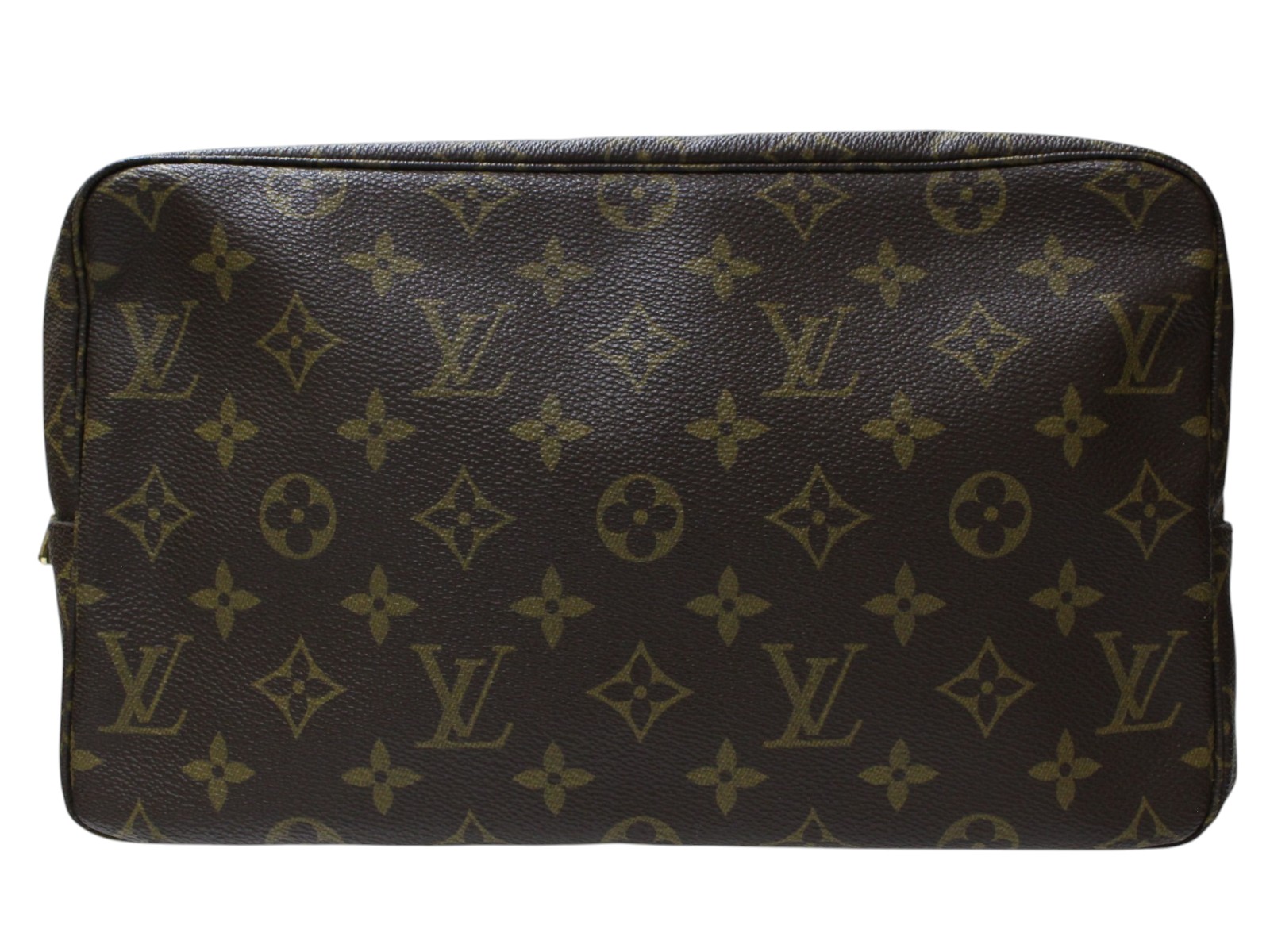 LOUIS VUITTON ルイヴィトン トゥルーストワレット28 M47522 モノグラム 二番目御徒面子 かざり付ける合切袋 周遊合切袋 赤銅色系 レディース メンズ ユニ一発やる LV 一般受け 分かりやすい 差し上げ物 差し上げ物荷造り可【中古】松前R56号店